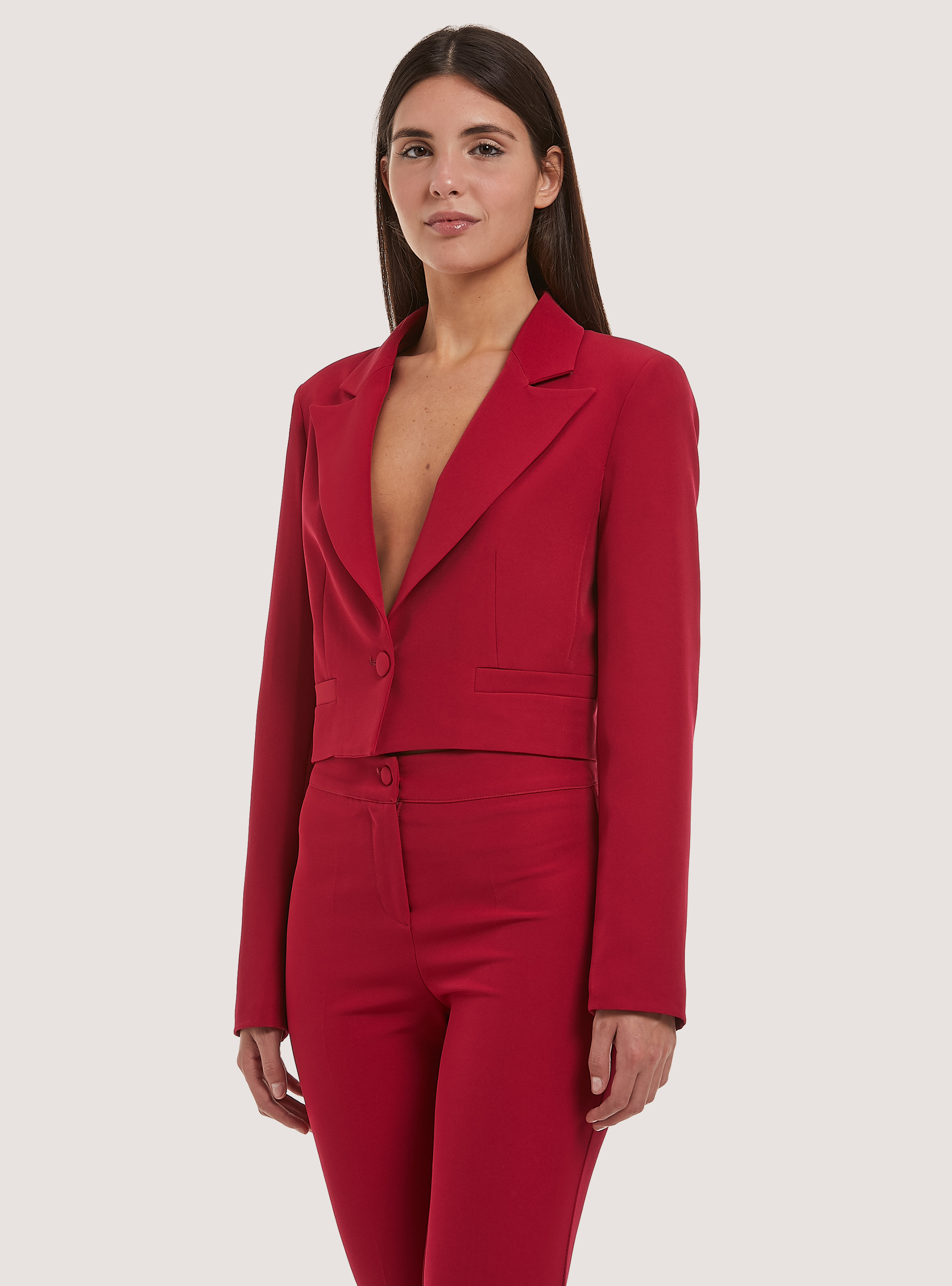 Blazer cropped Made in Italy, RD2 RED MEDIUM