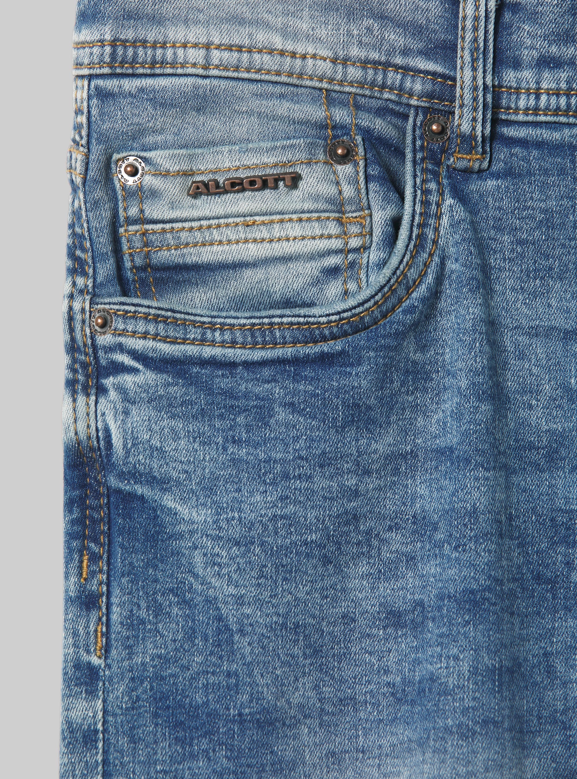 Super skinny jeans with breaks in stretch denim, D005 LIGHT BLUE