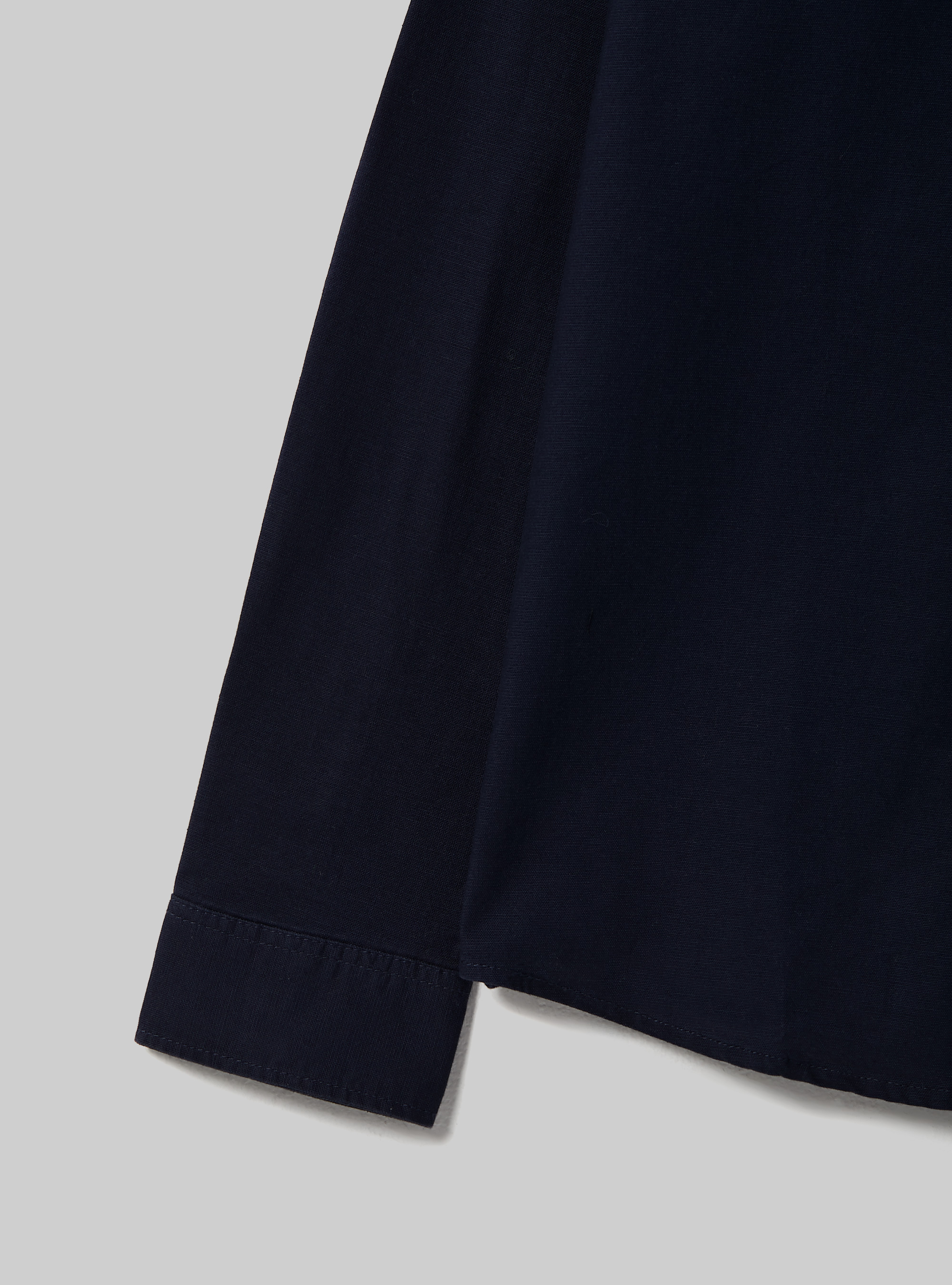 Plain-coloured cotton shirt, NA1 NAVY DARK