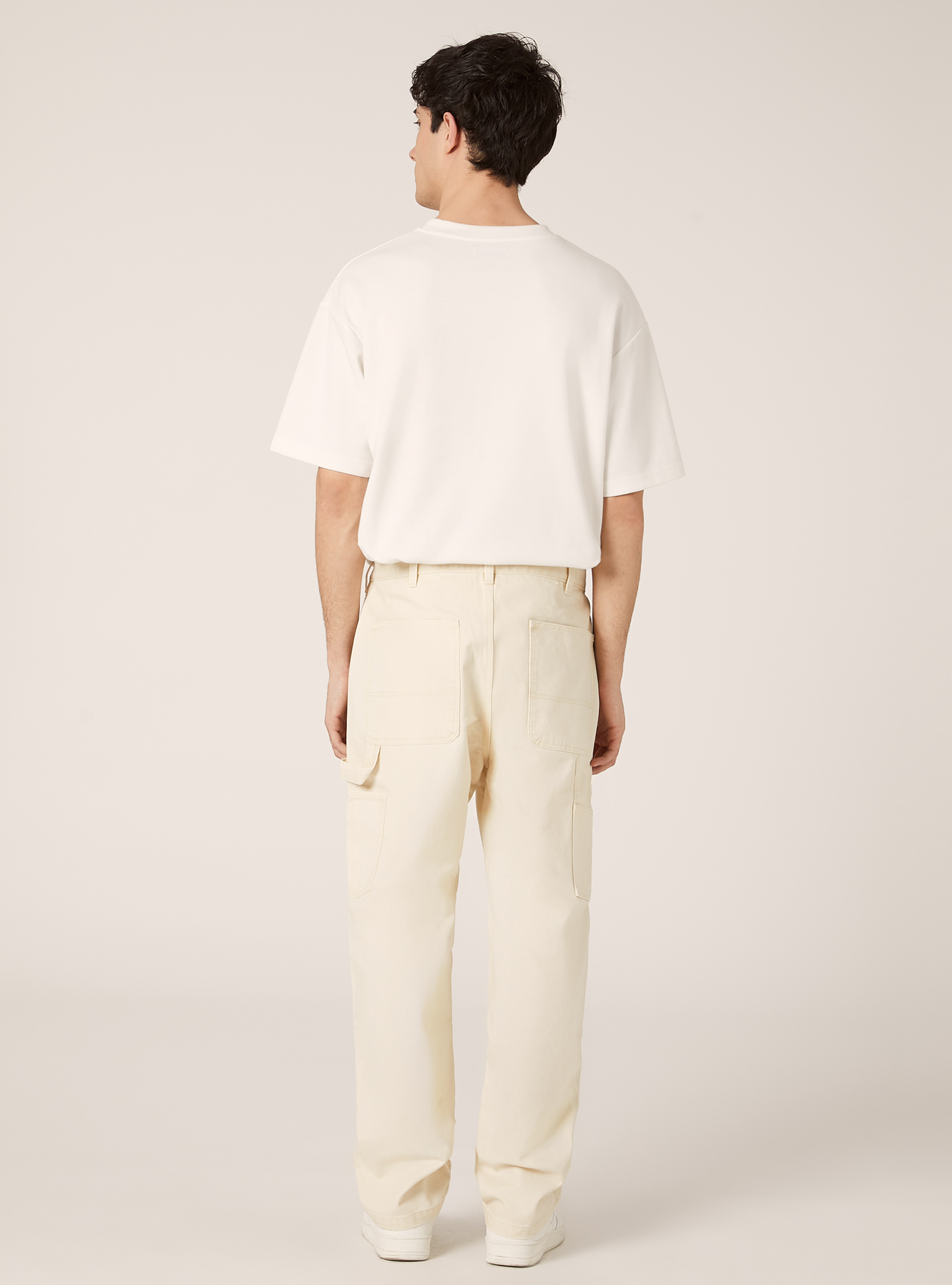 Carpenter canvas pants, WH1 OFF WHITE