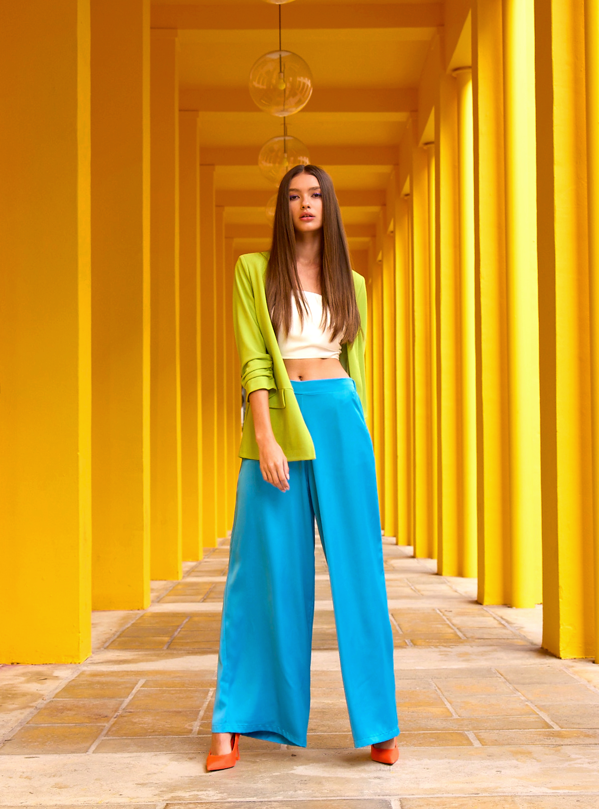 Pantaloni a palazzo in satin | Alcott | Pantaloni e Leggins Uomo