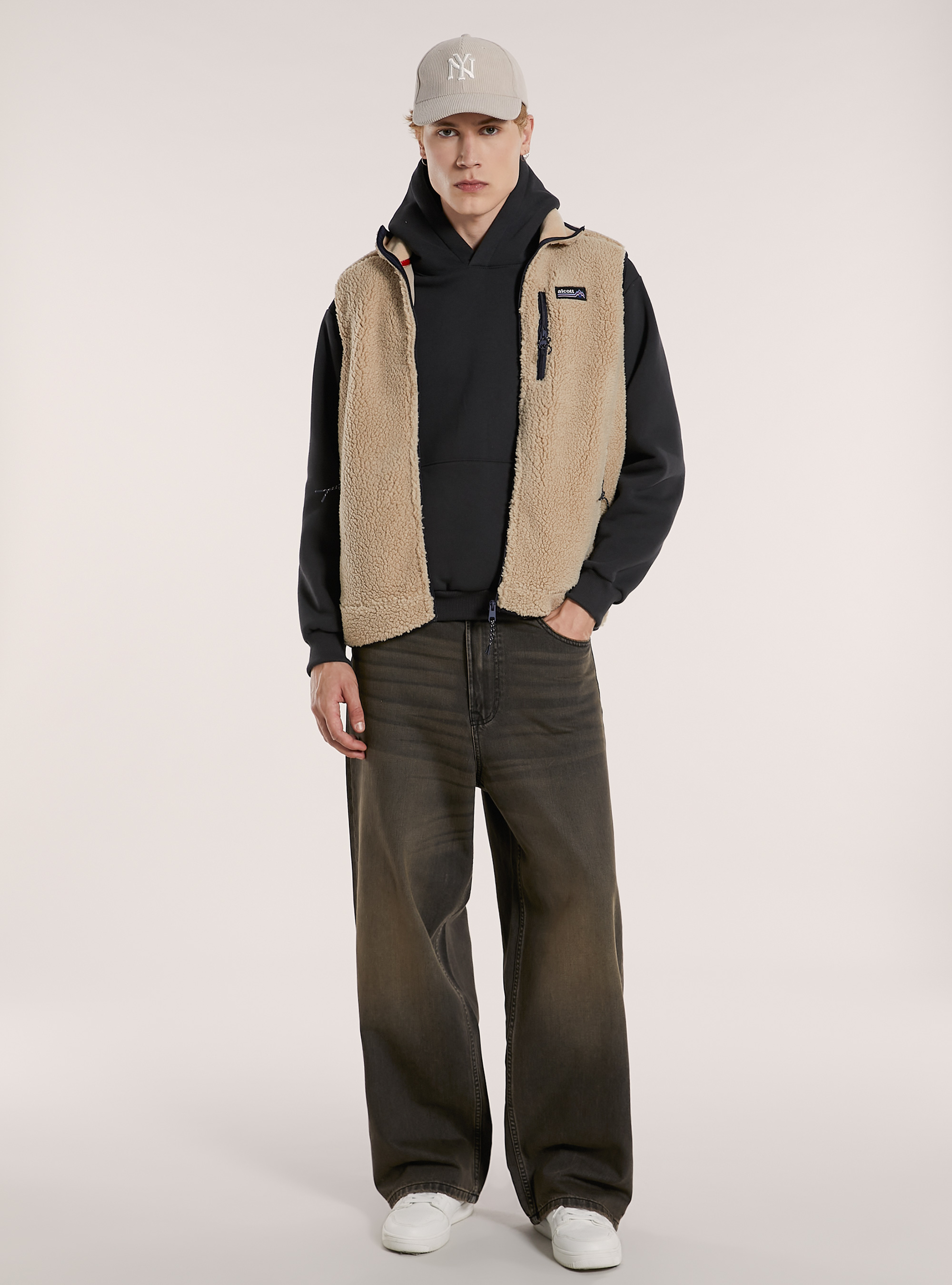 Manga Teddy con detalles en contraste, BG2 BEIGE MEDIUM