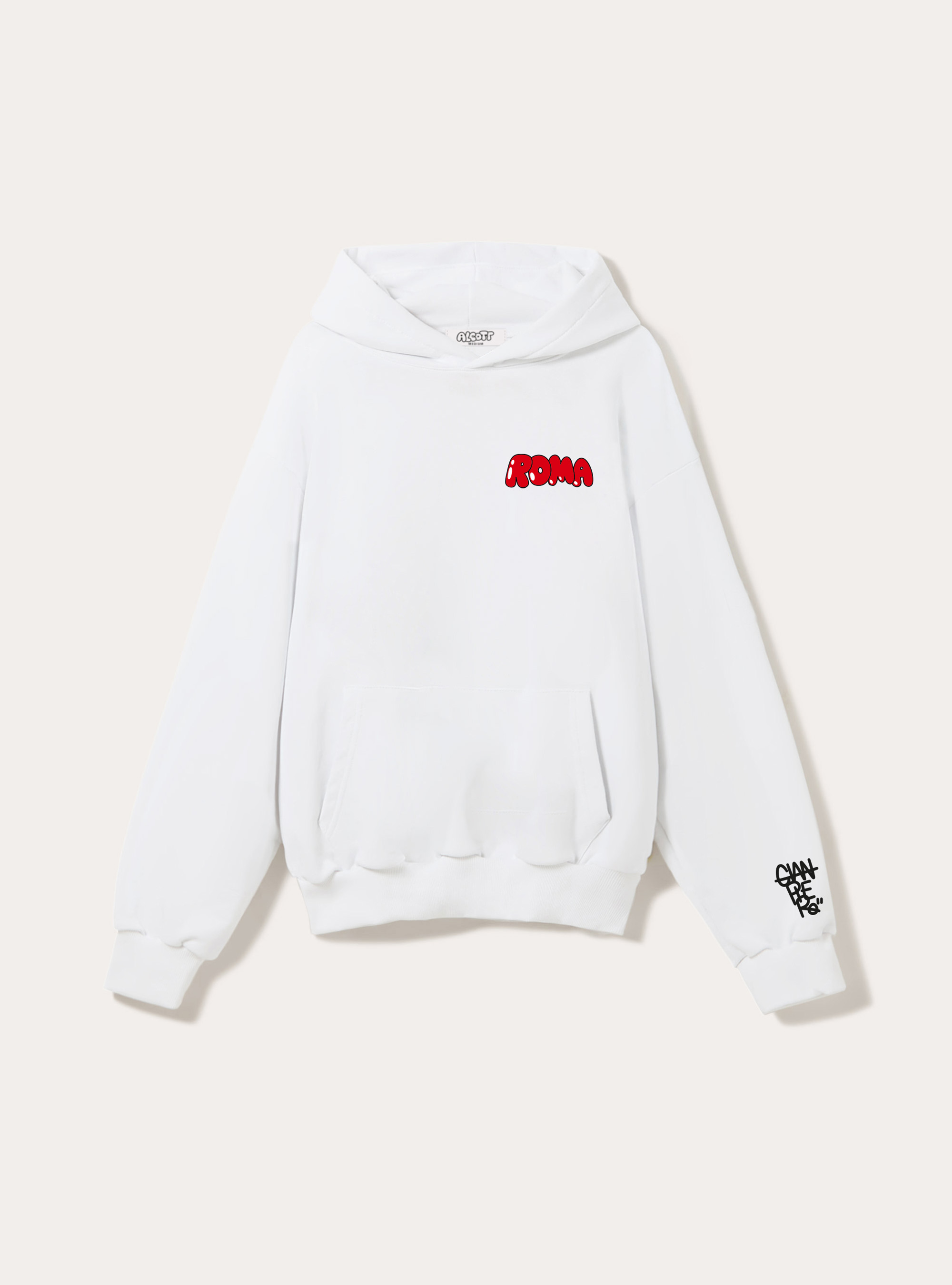 Felpa Gianpiero D'Alessandro x Alcott, WH2 WHITE