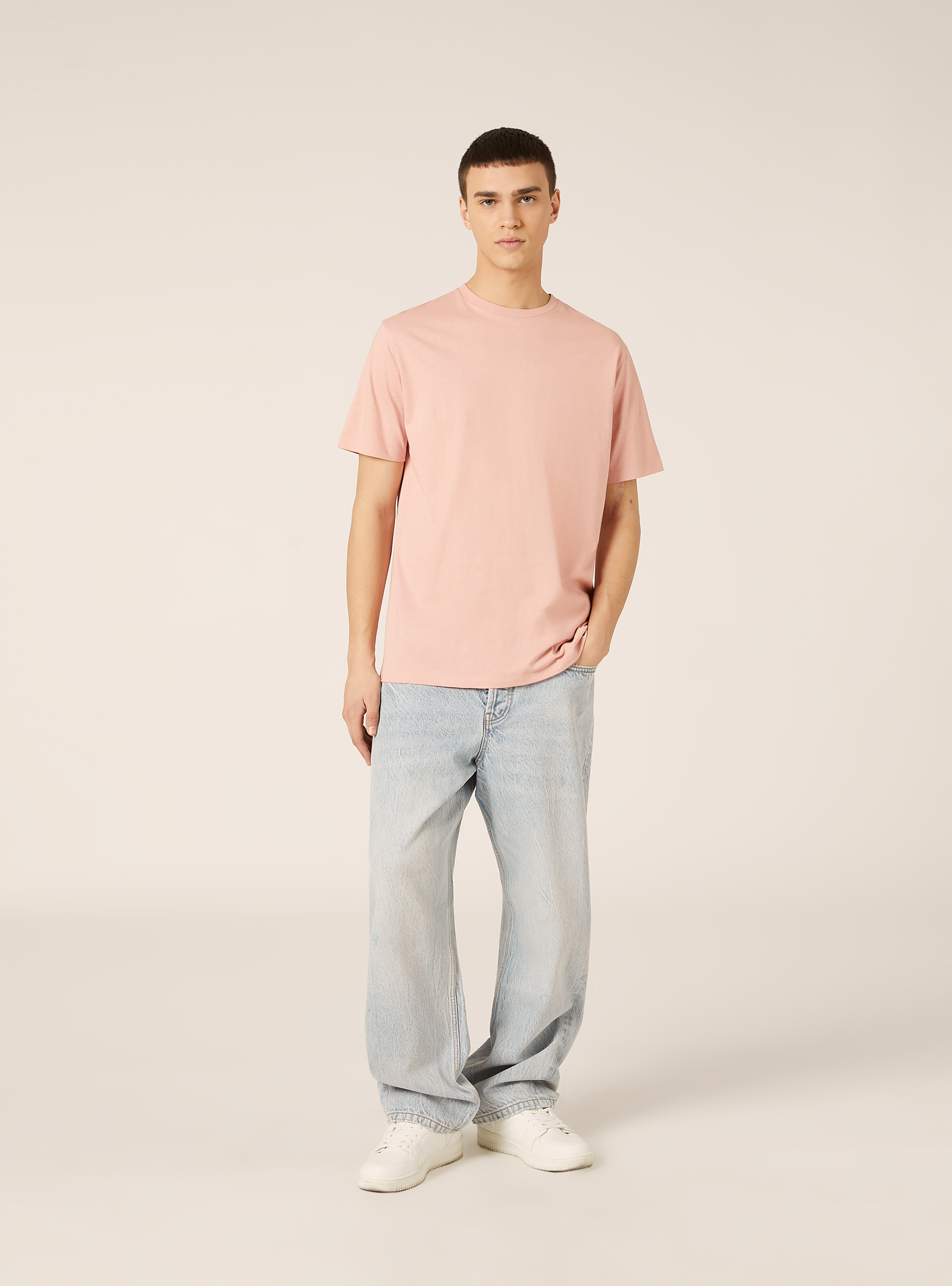 Maglietta girocollo basica, PK3 PINK LIGHT