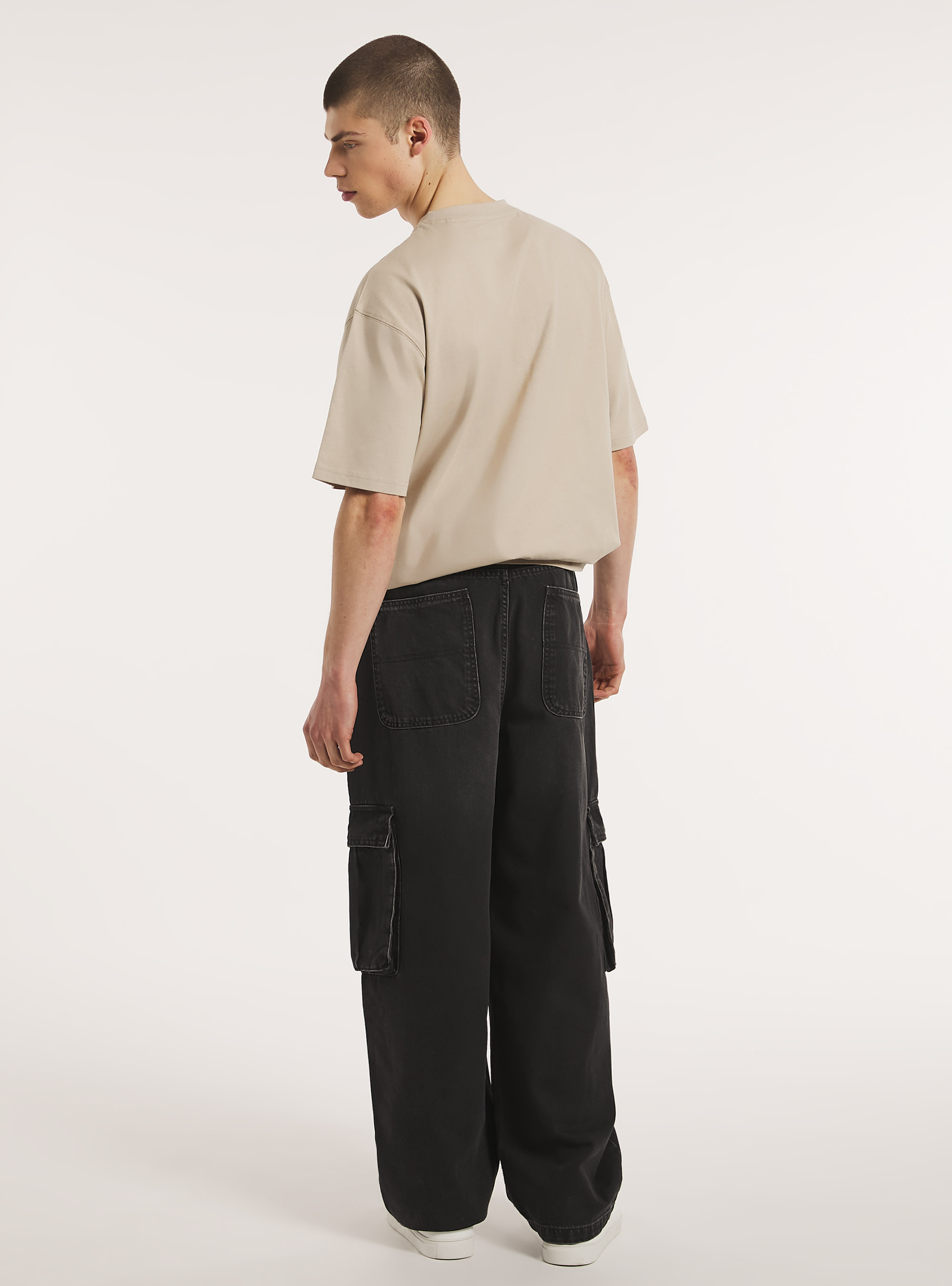 Cargo skater jeans relaxed fit, D000 BLACK