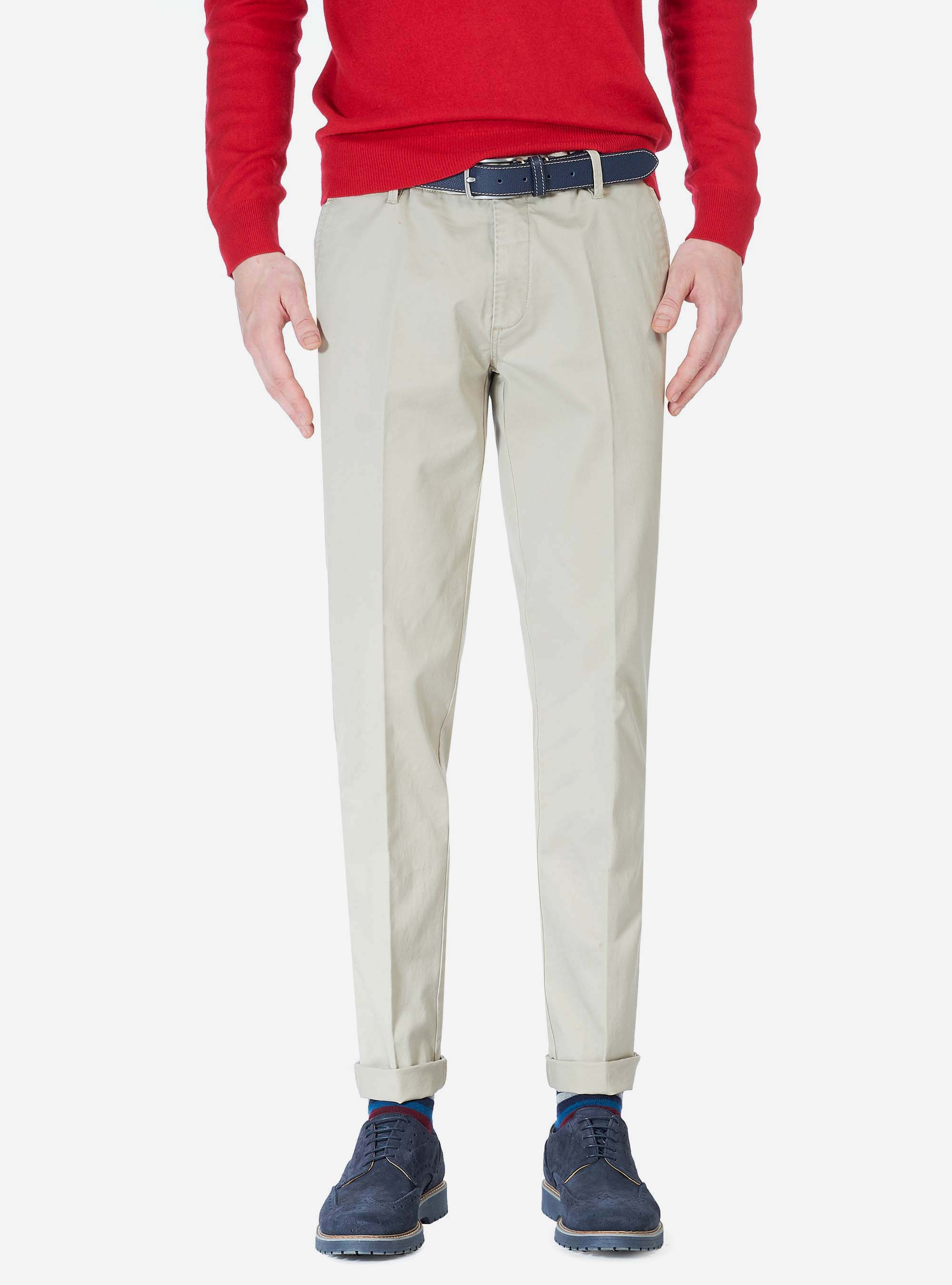SLACK SLIM FIT PANTS, BEIGE