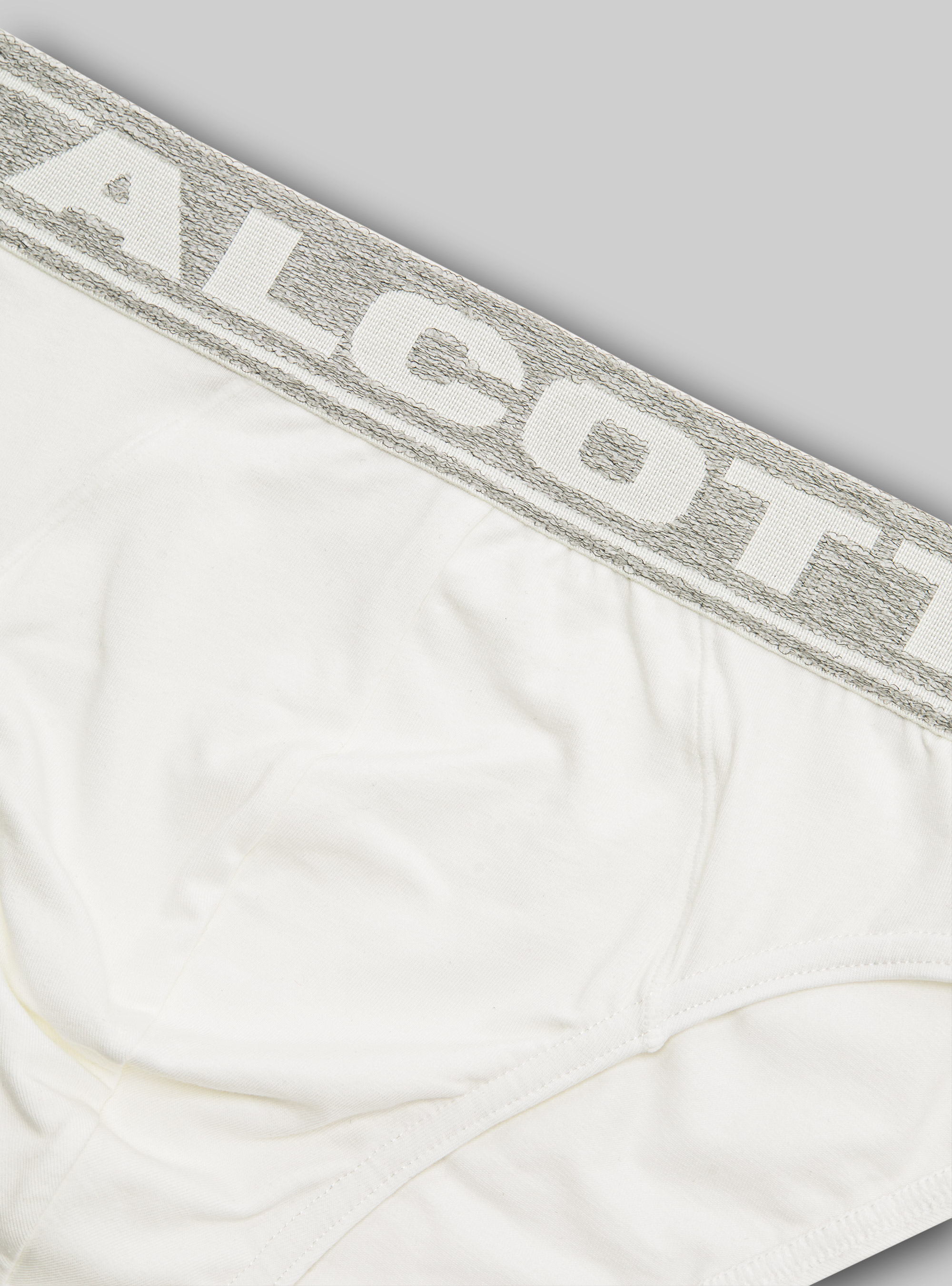 Slip en coton extensible avec logo, WH1 OFF WHITE