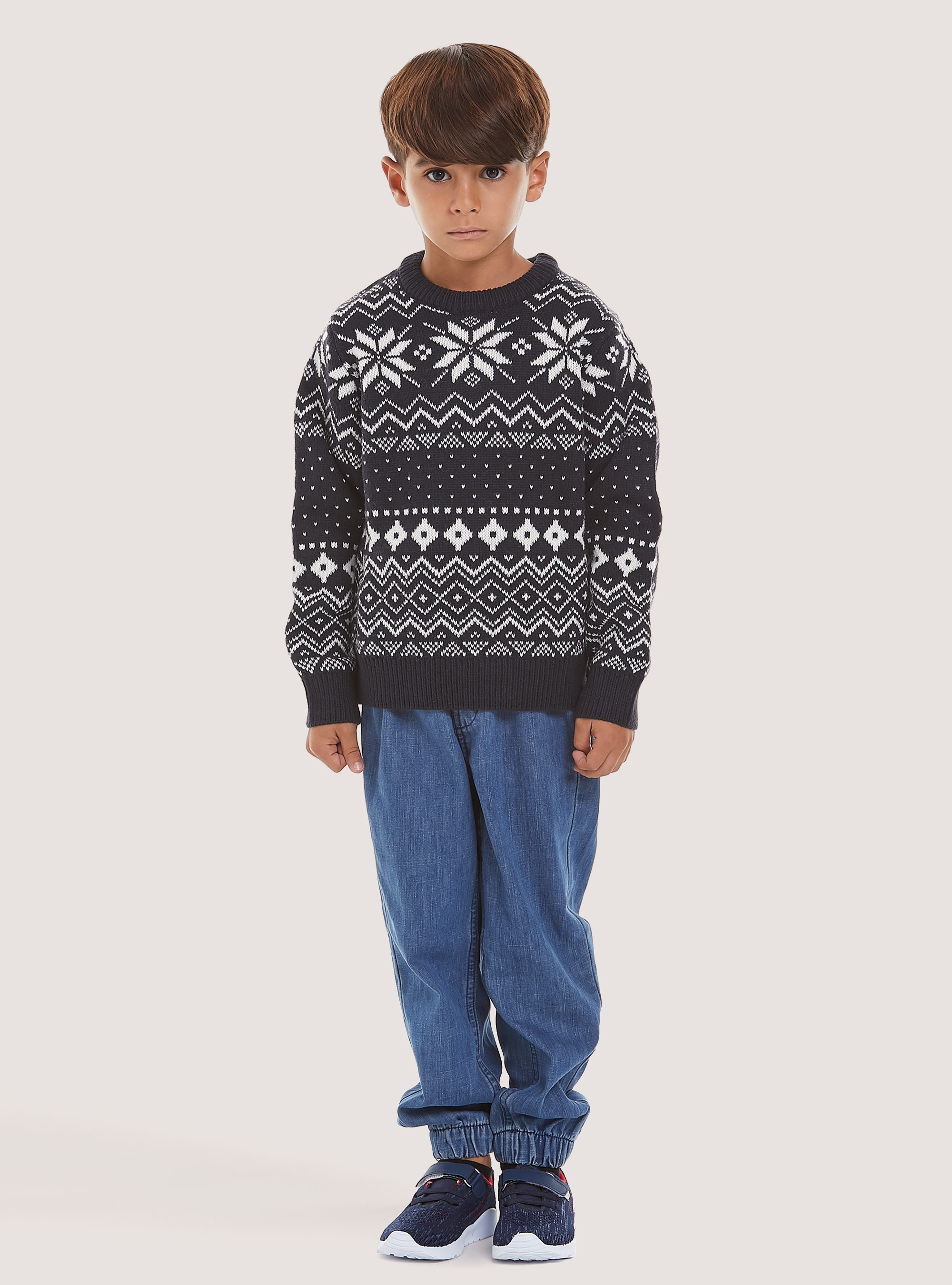 Colección Familiar de Navidad Mini Me Pullover, NA1 NAVY DARK