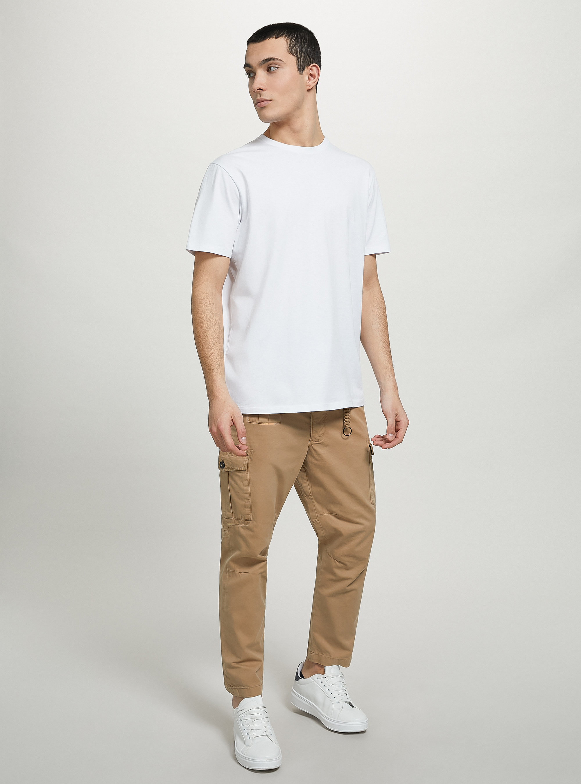 Twill cargo trousers, TB2 TOBACCO MEDIUM