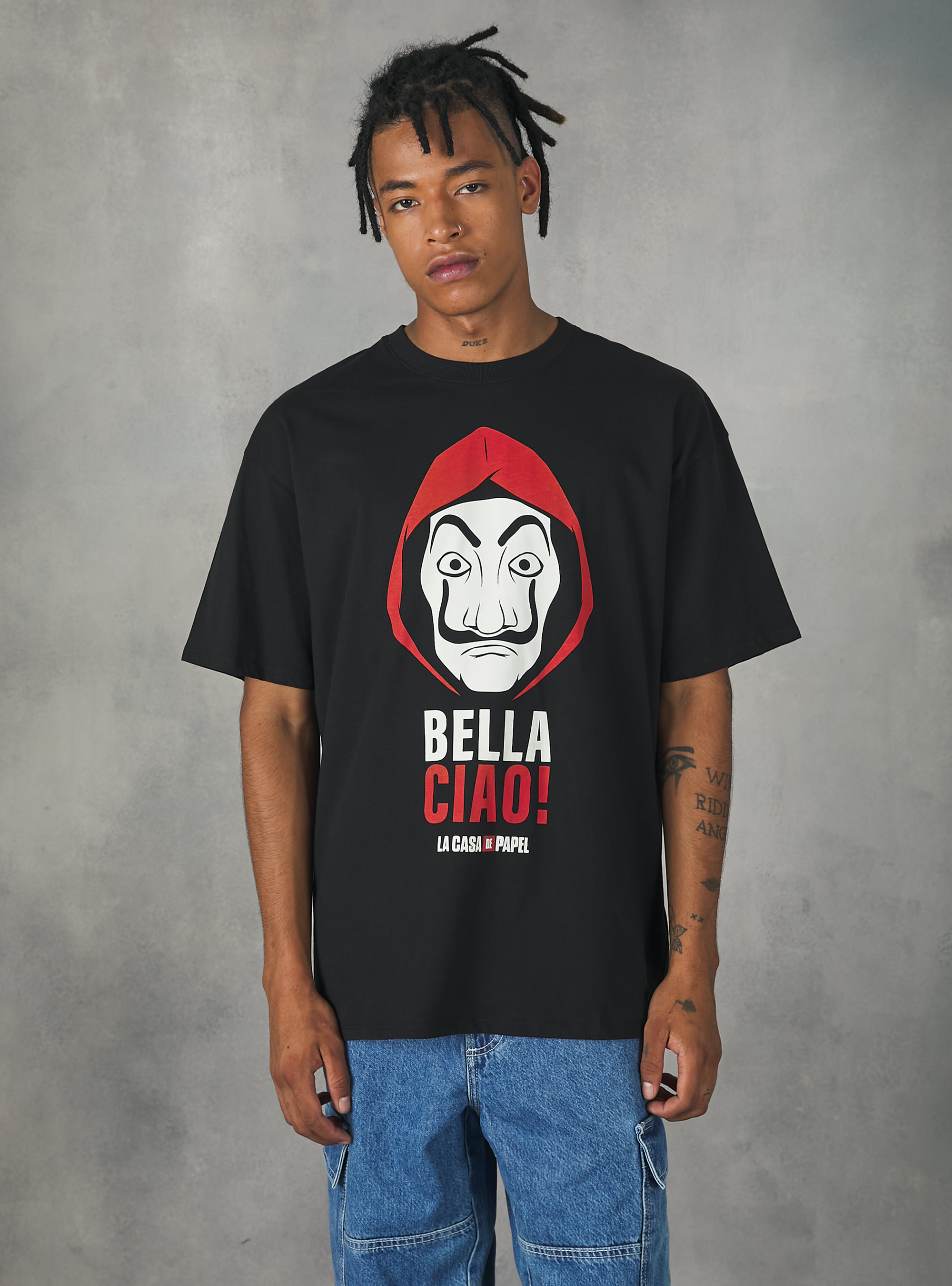 La casa de papel / Alcott T-shirt, BK1 BLACK