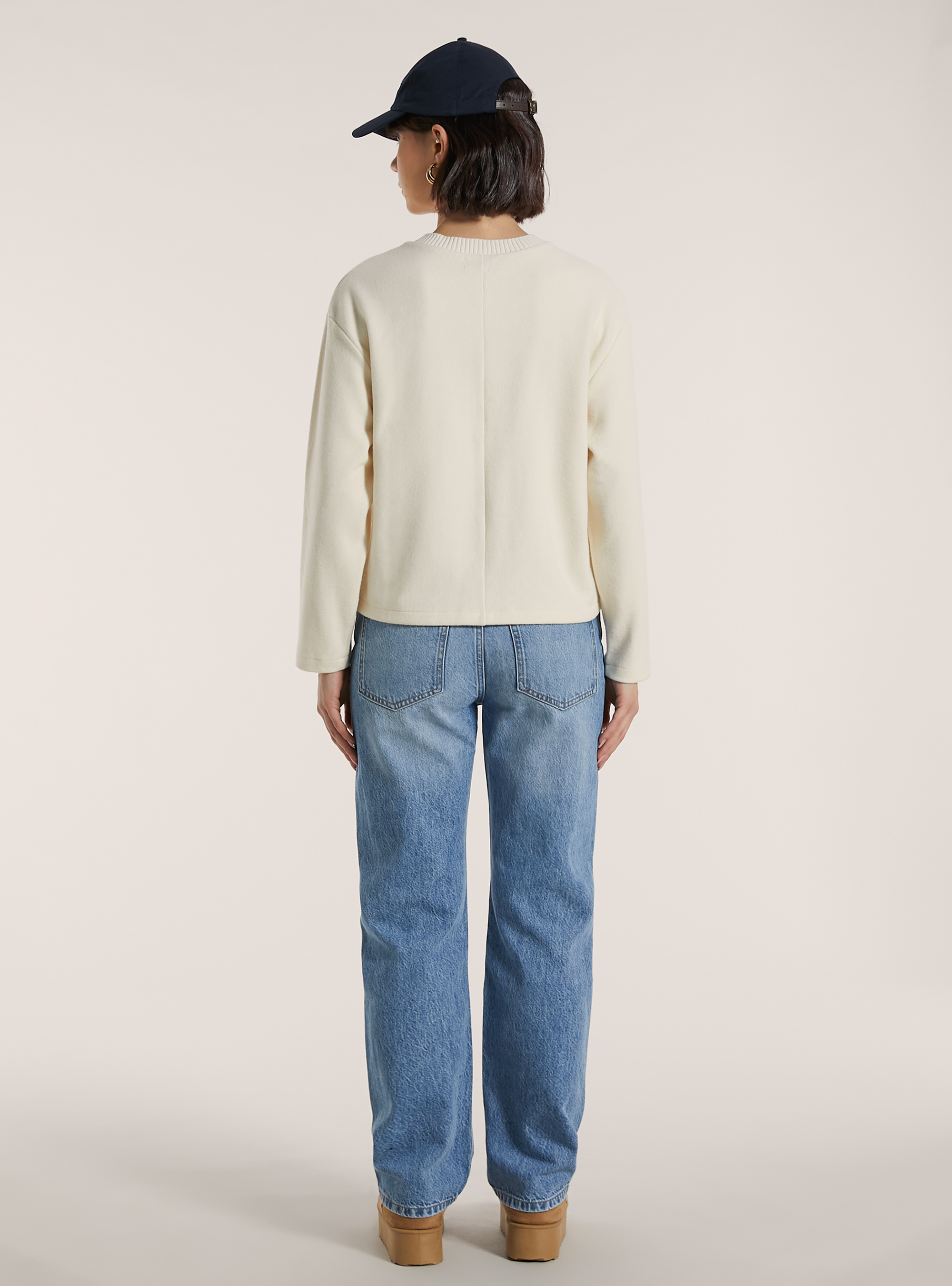 Pullover soft touch, WH1 OFF WHITE