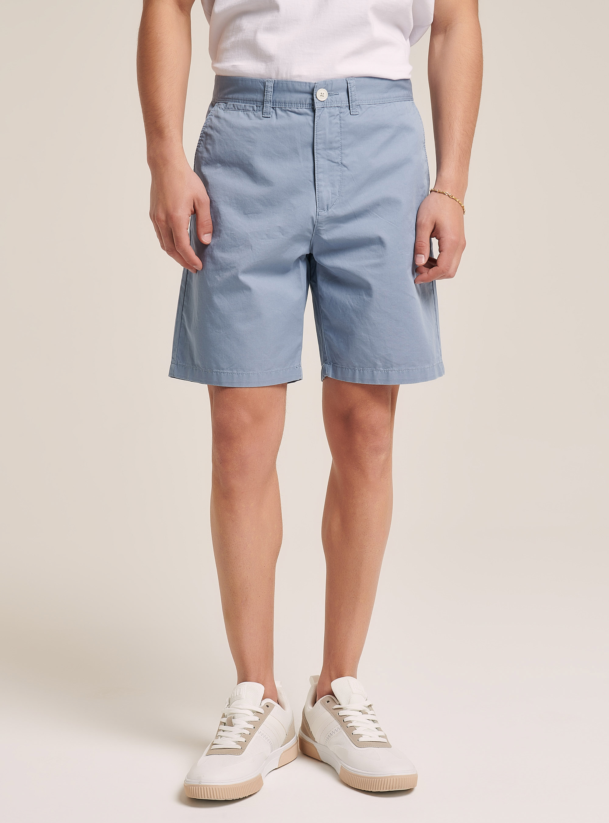 Bermuda en serg&eacute; uni, C1155 AZURRE