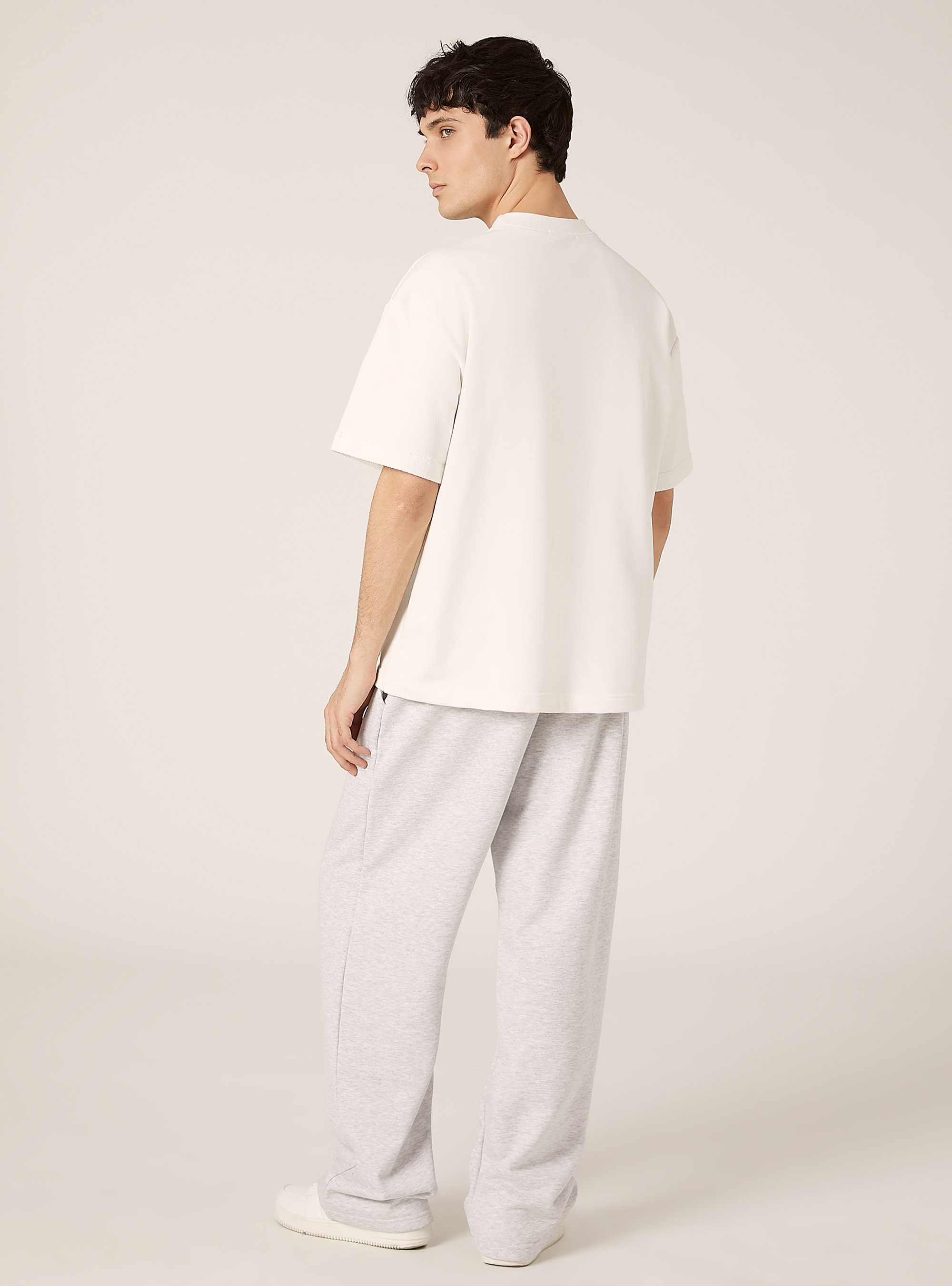 T-shirt boxy en peluche, WH2 WHITE