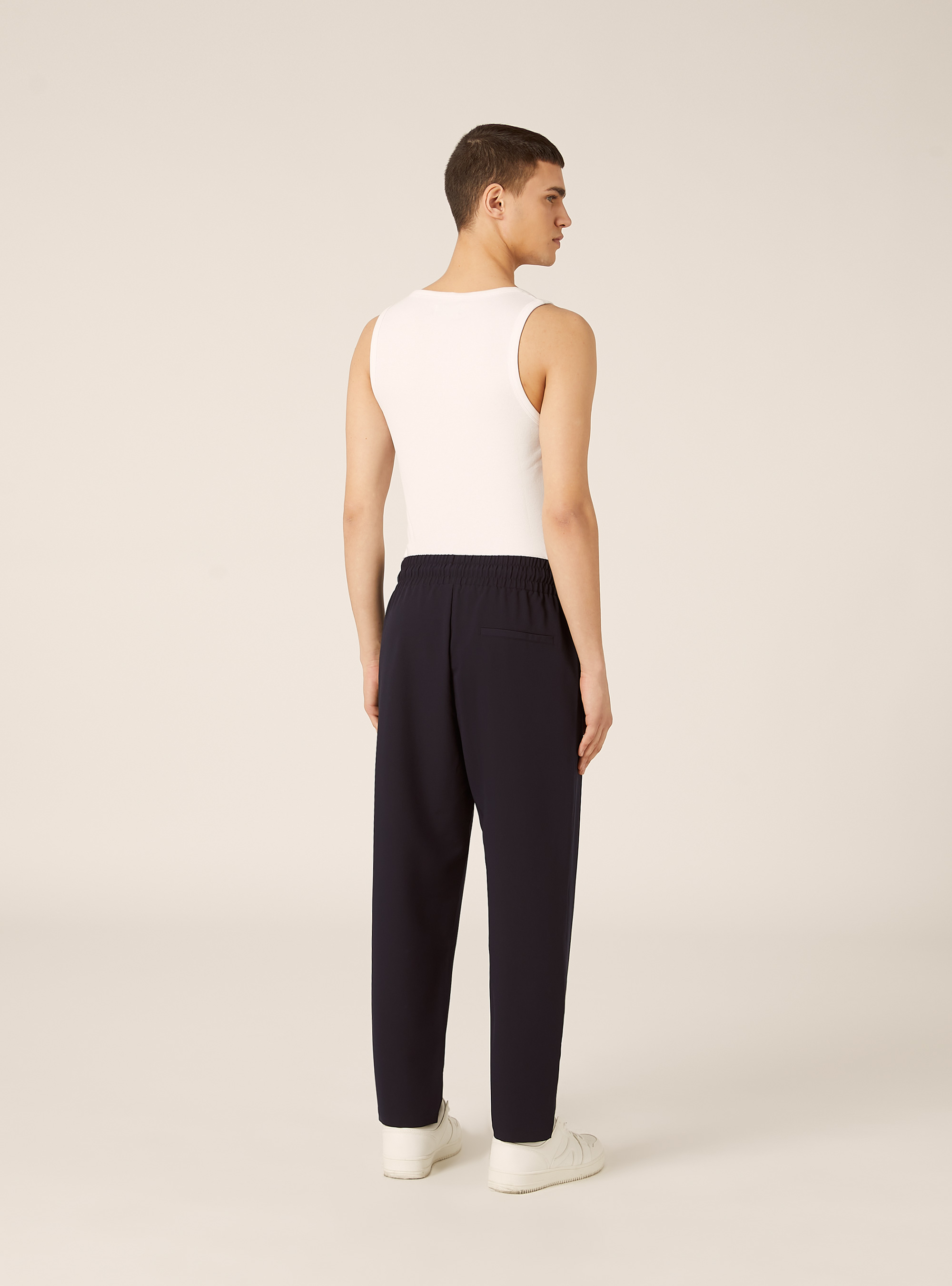 Pantaloni jogger carrot fit, NA1 NAVY DARK