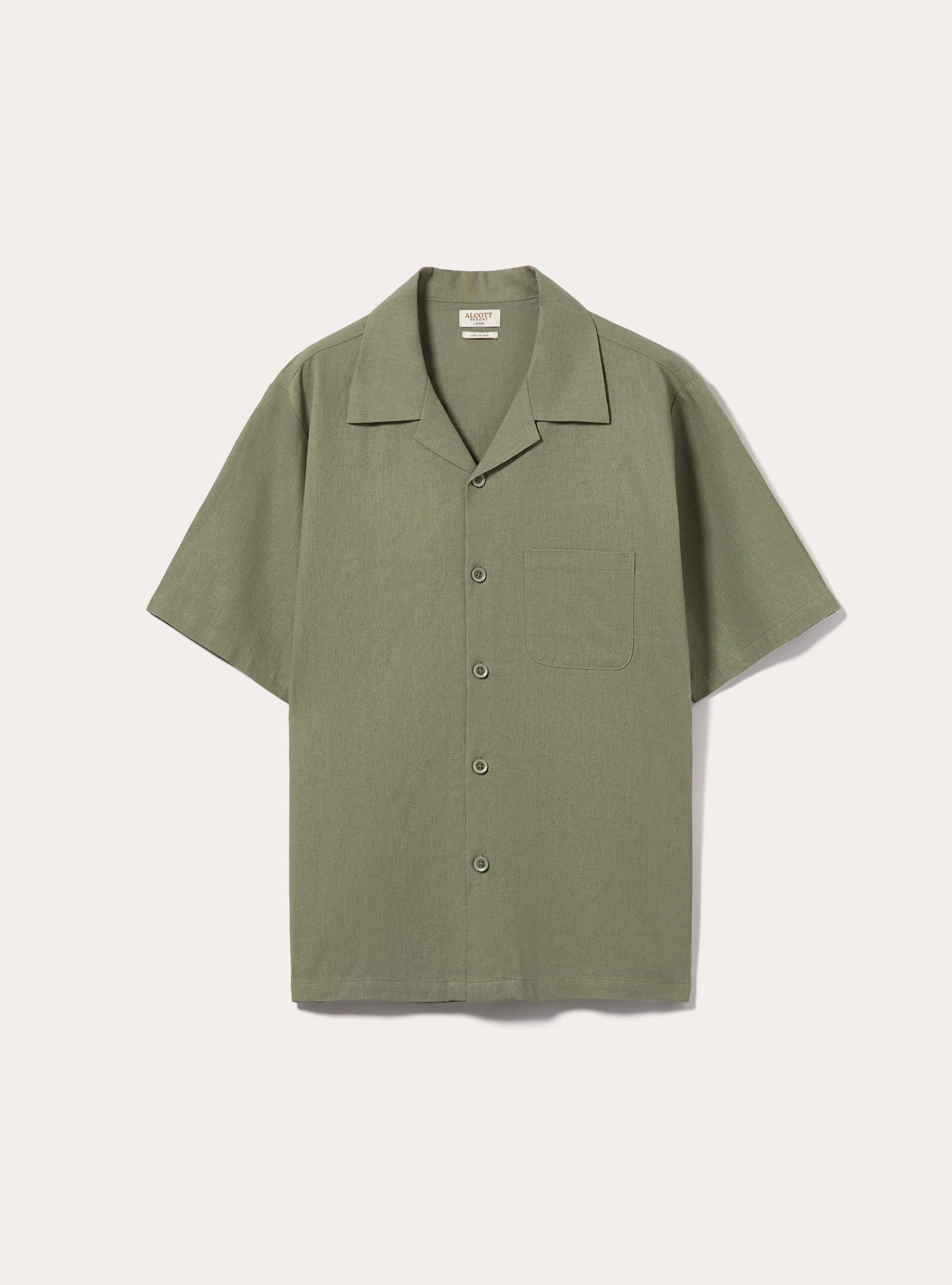 Camicia in misto  lino con tascone, KY2 KAKY MEDIUM