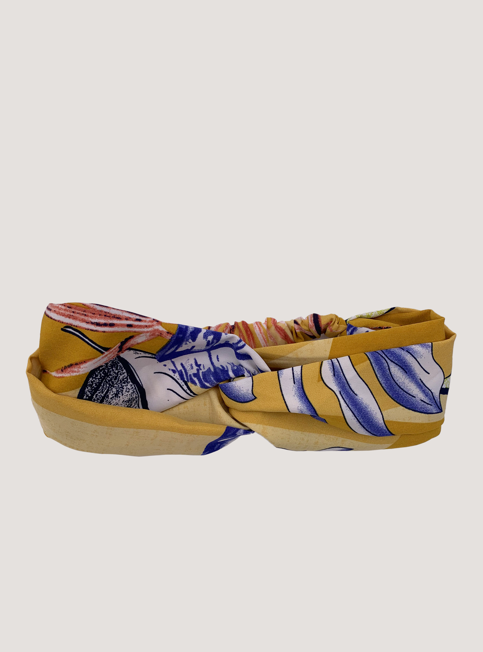 Fascia per capelli a fantasia, FL742 FLOWER YELLOW