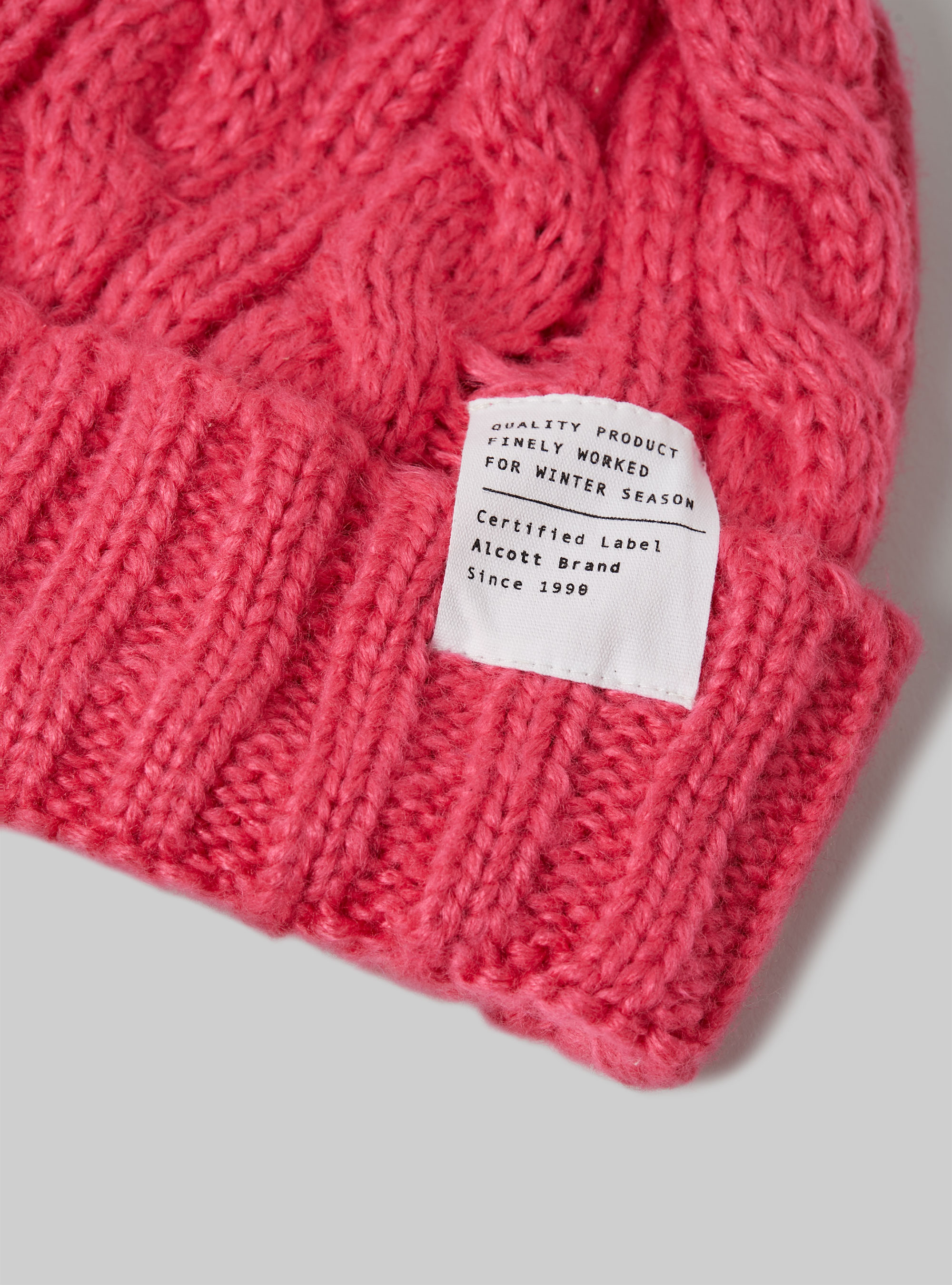 Cappello con trecce e patch, FX2 FUXIA MEDIUM