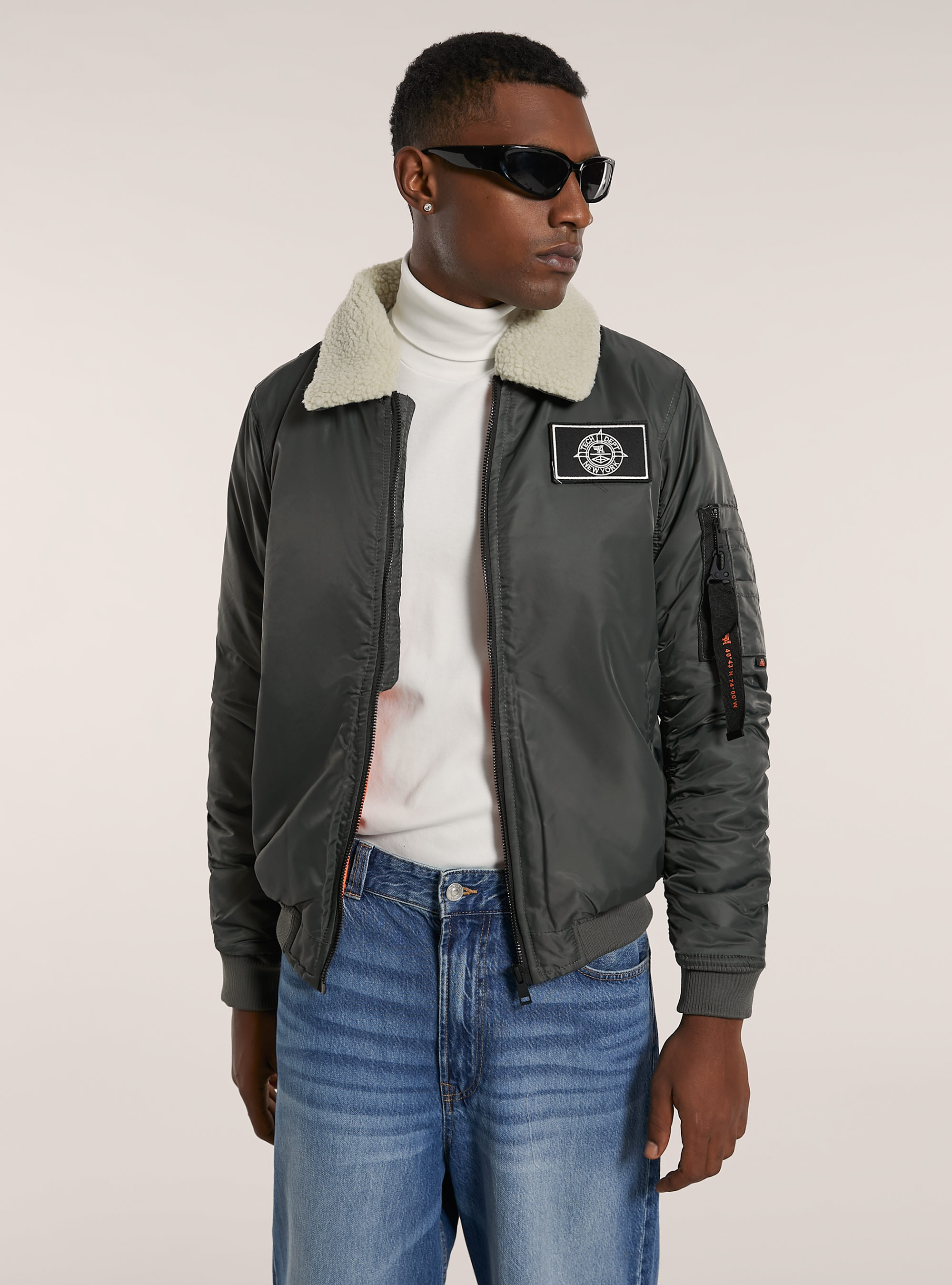 Bomber jacket with recycled padding, KY2 KAKY MEDIUM