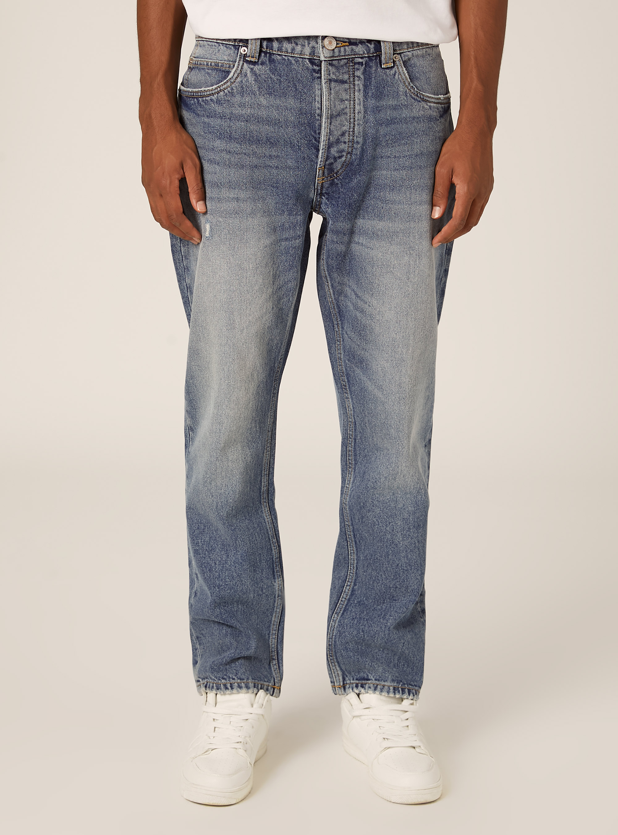 Jeans coupe droite, D005 LIGHT BLUE