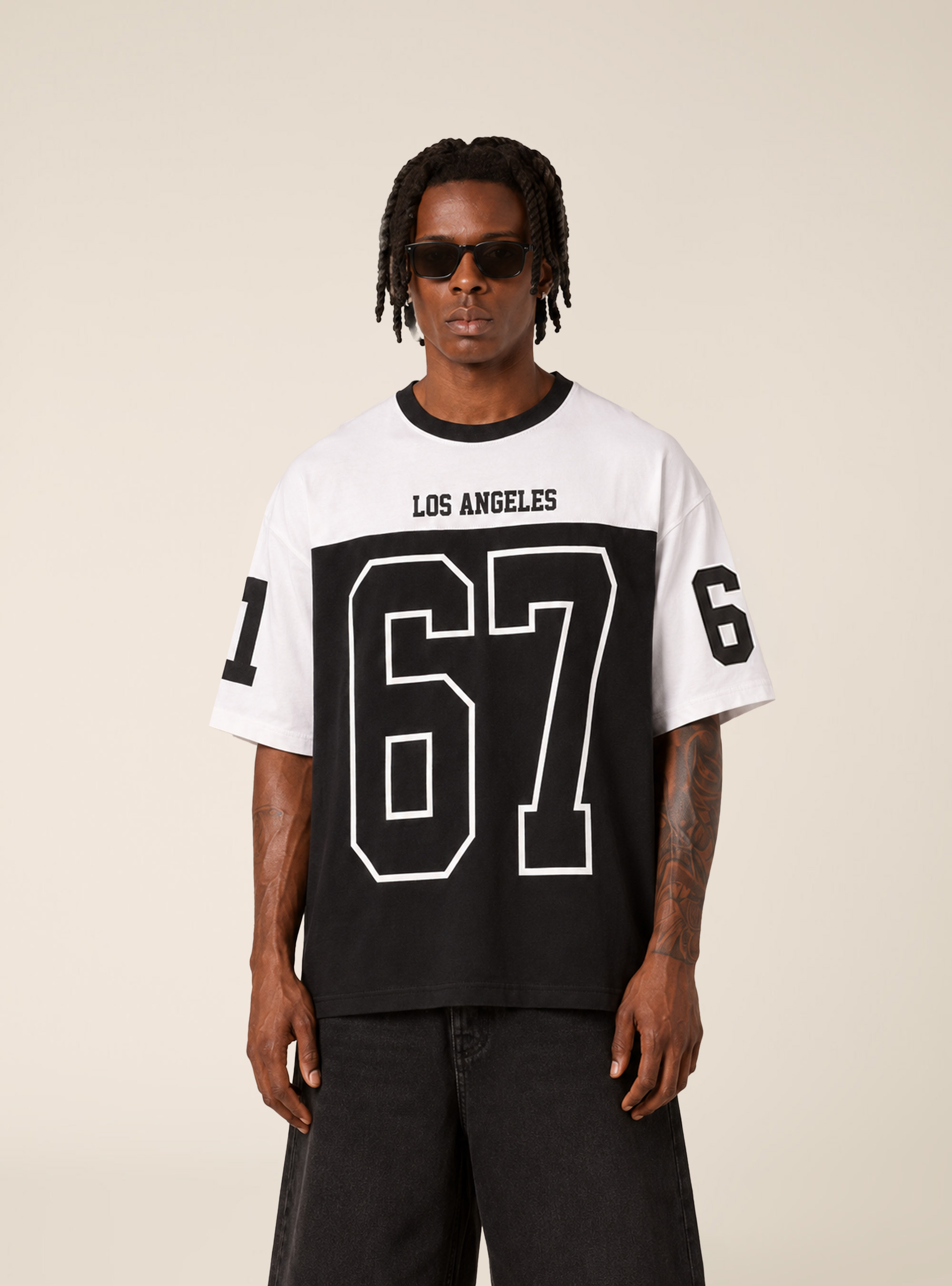 Six Seven Print T-Shirt, BK1 BLACK