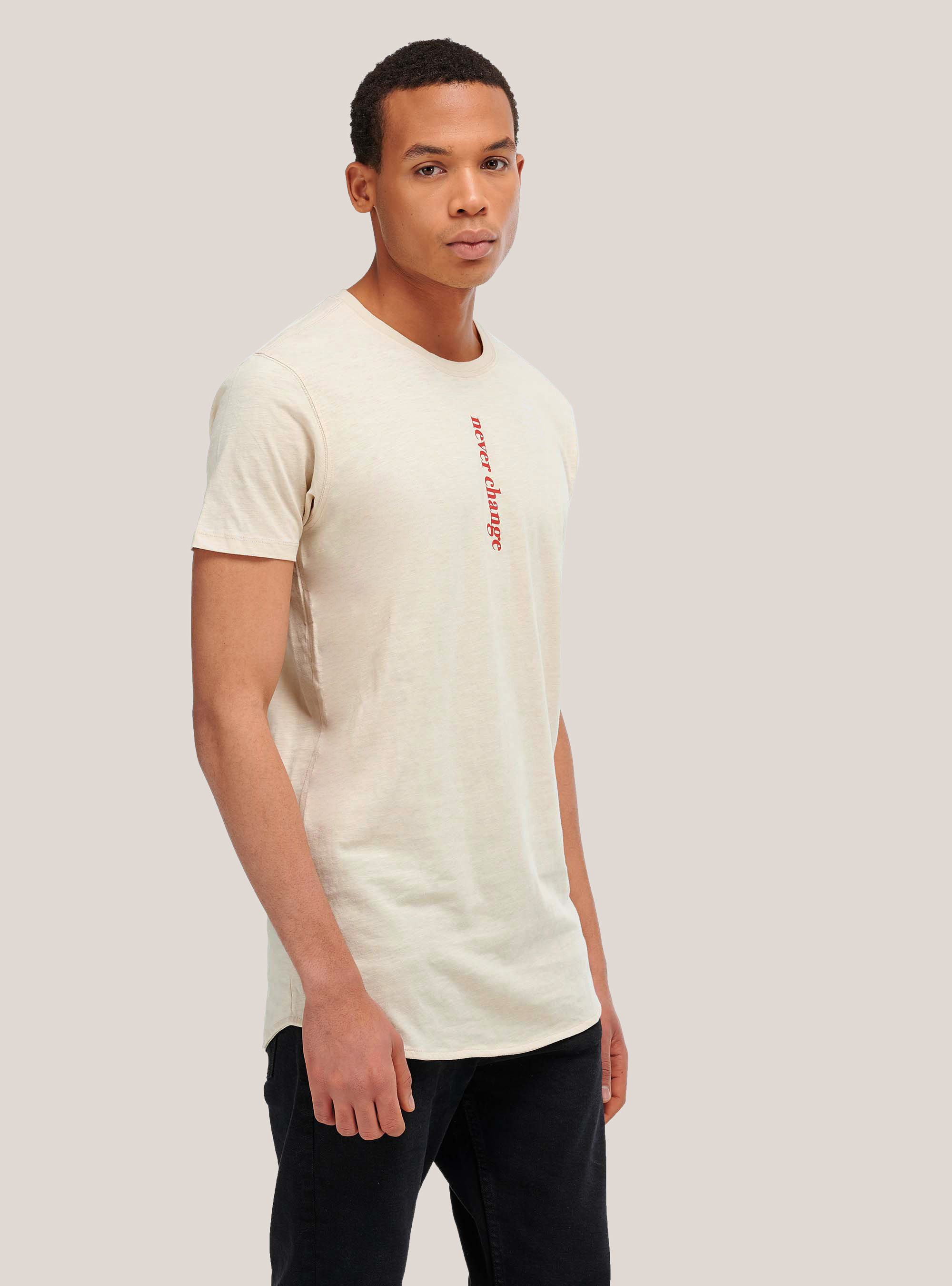 T-shirt essential vestibilité très large, C0050 IVORY MELANGE