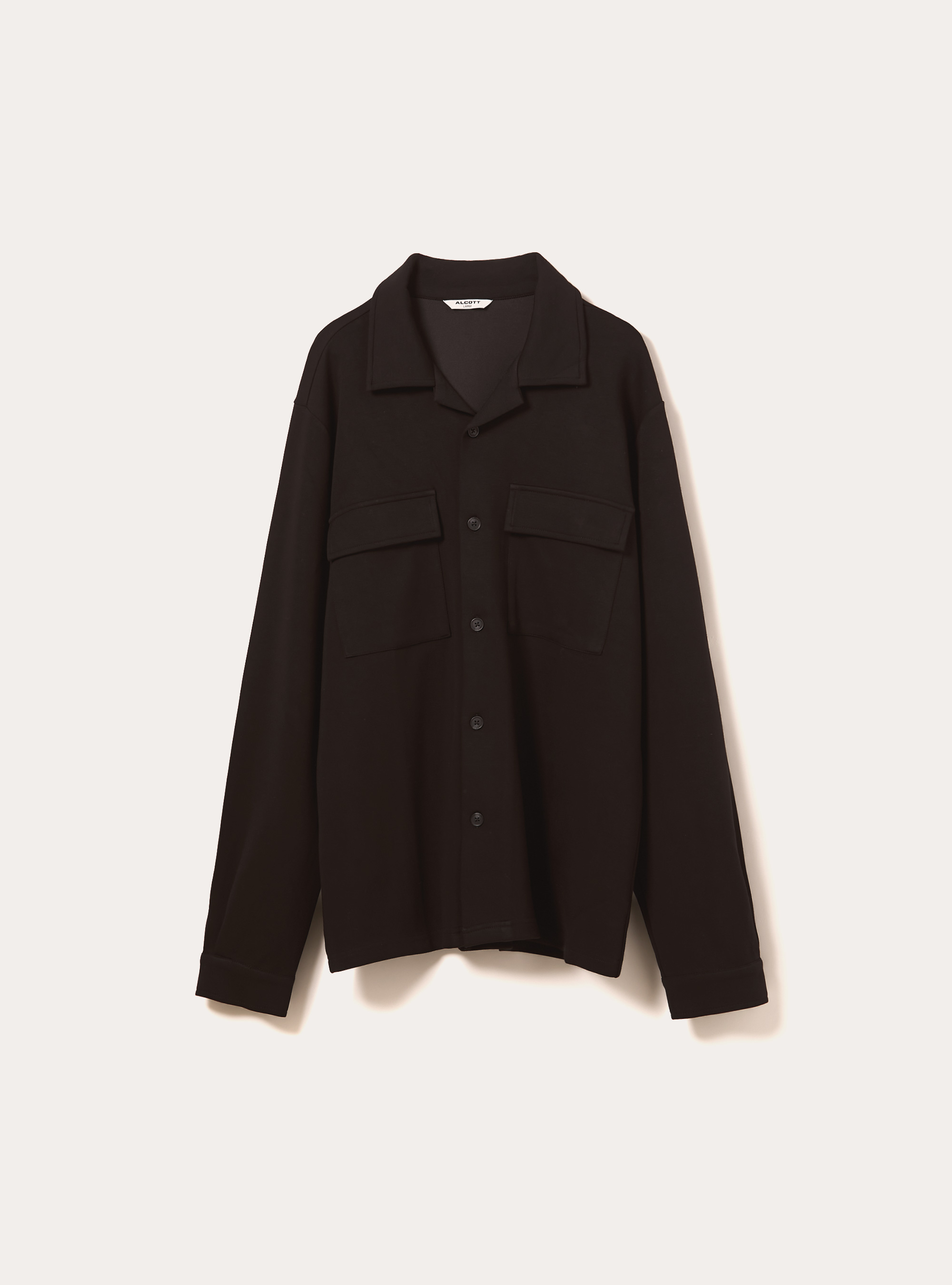 Hemd mit übergroßen Soft-Touch-Taschen, BK1 BLACK