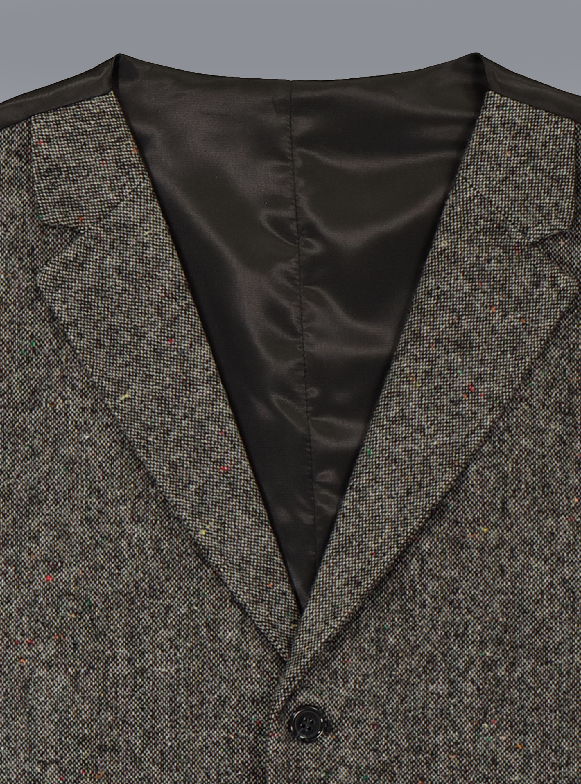 Gilet in tessuto boucle, GRIGIO MELANGE