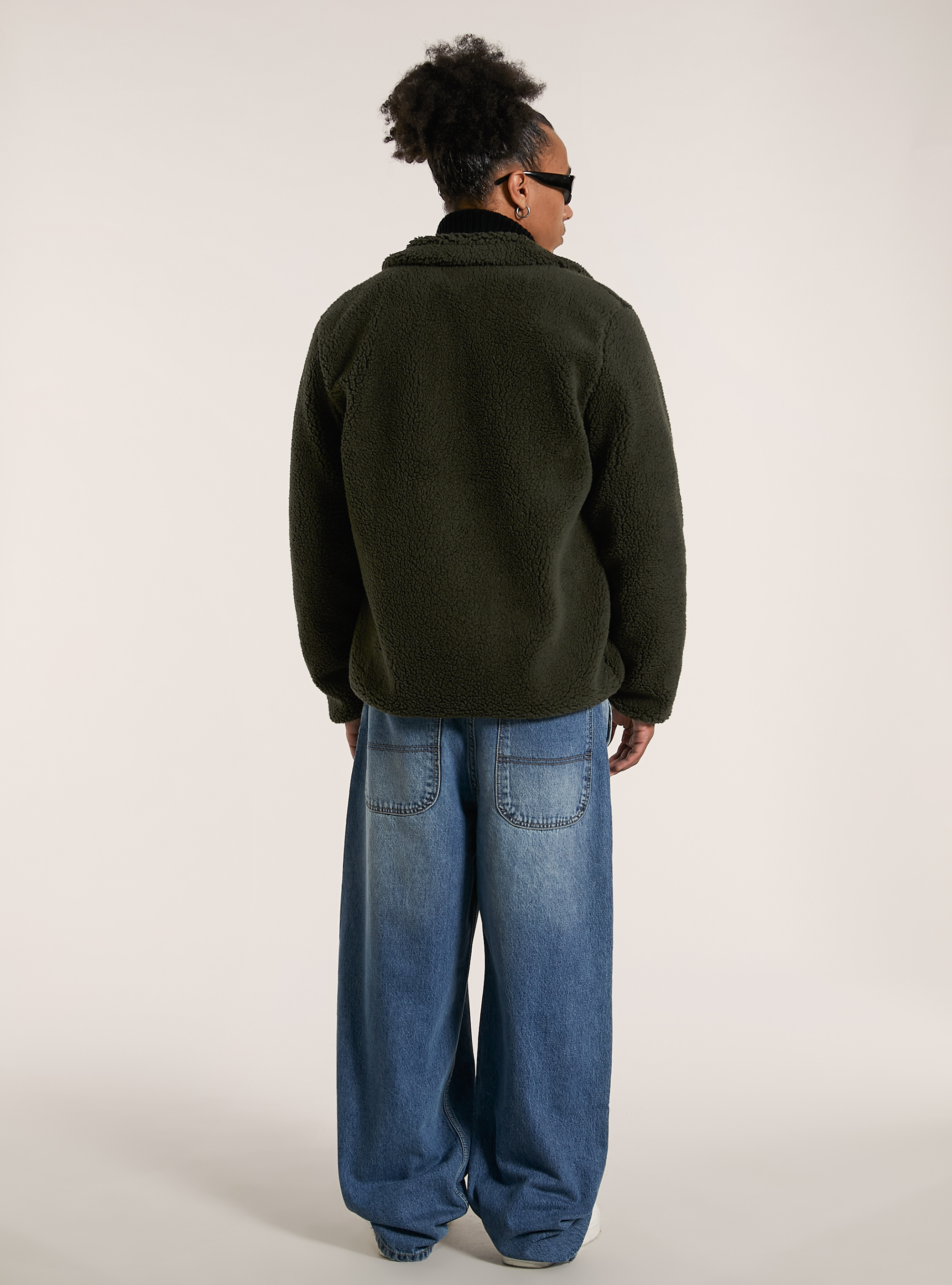 Veste Teddy avec doublure polaire, KY1 KAKY DARK