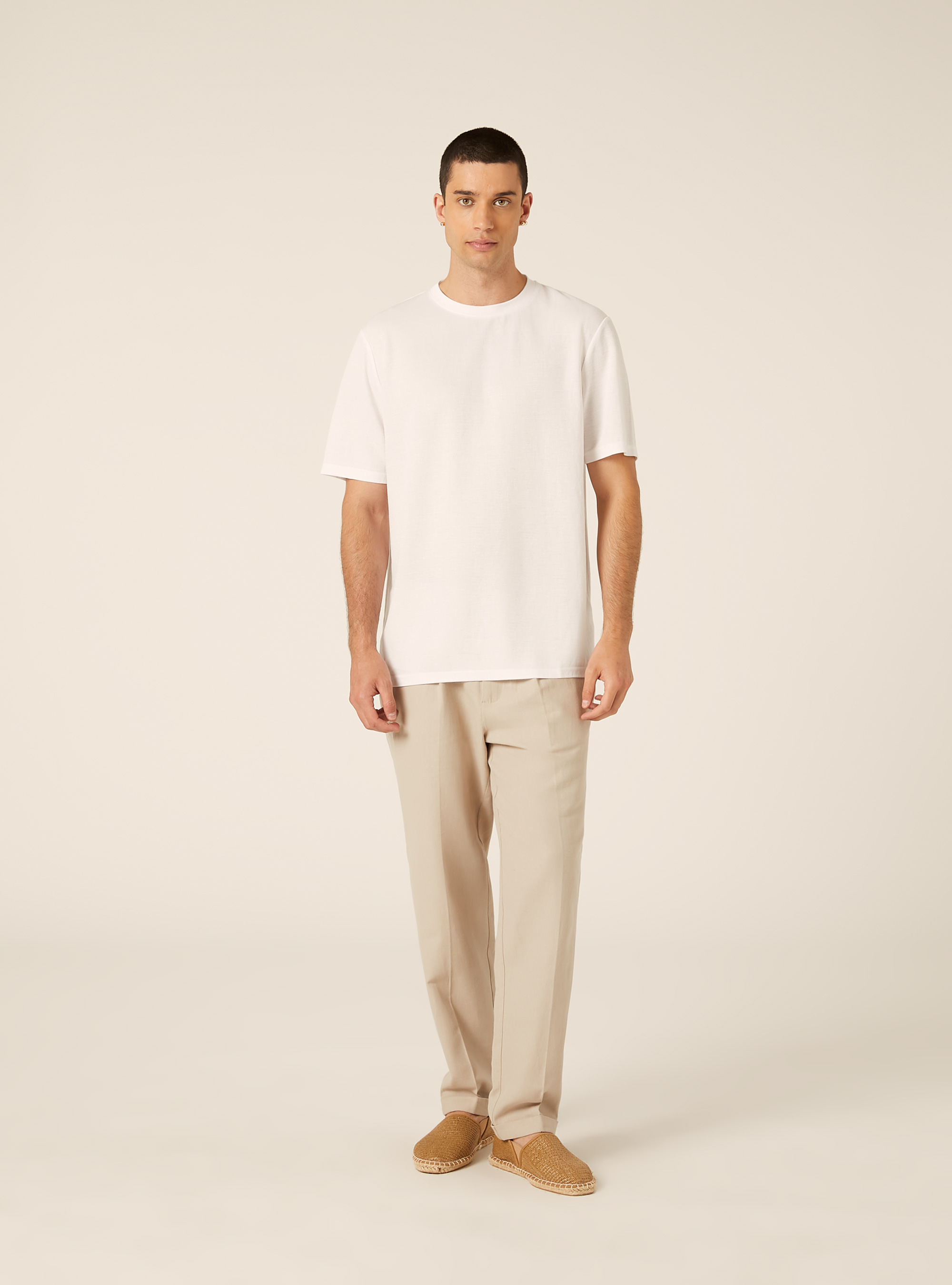 T-shirt slub boxy fit, WH2 WHITE