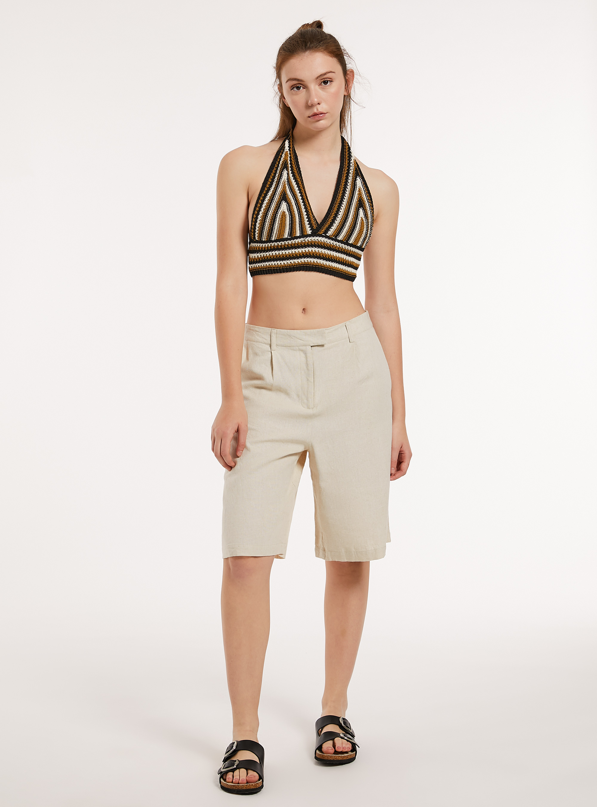 Bermuda tailoring con pence, CR3 CREAM LIGHT