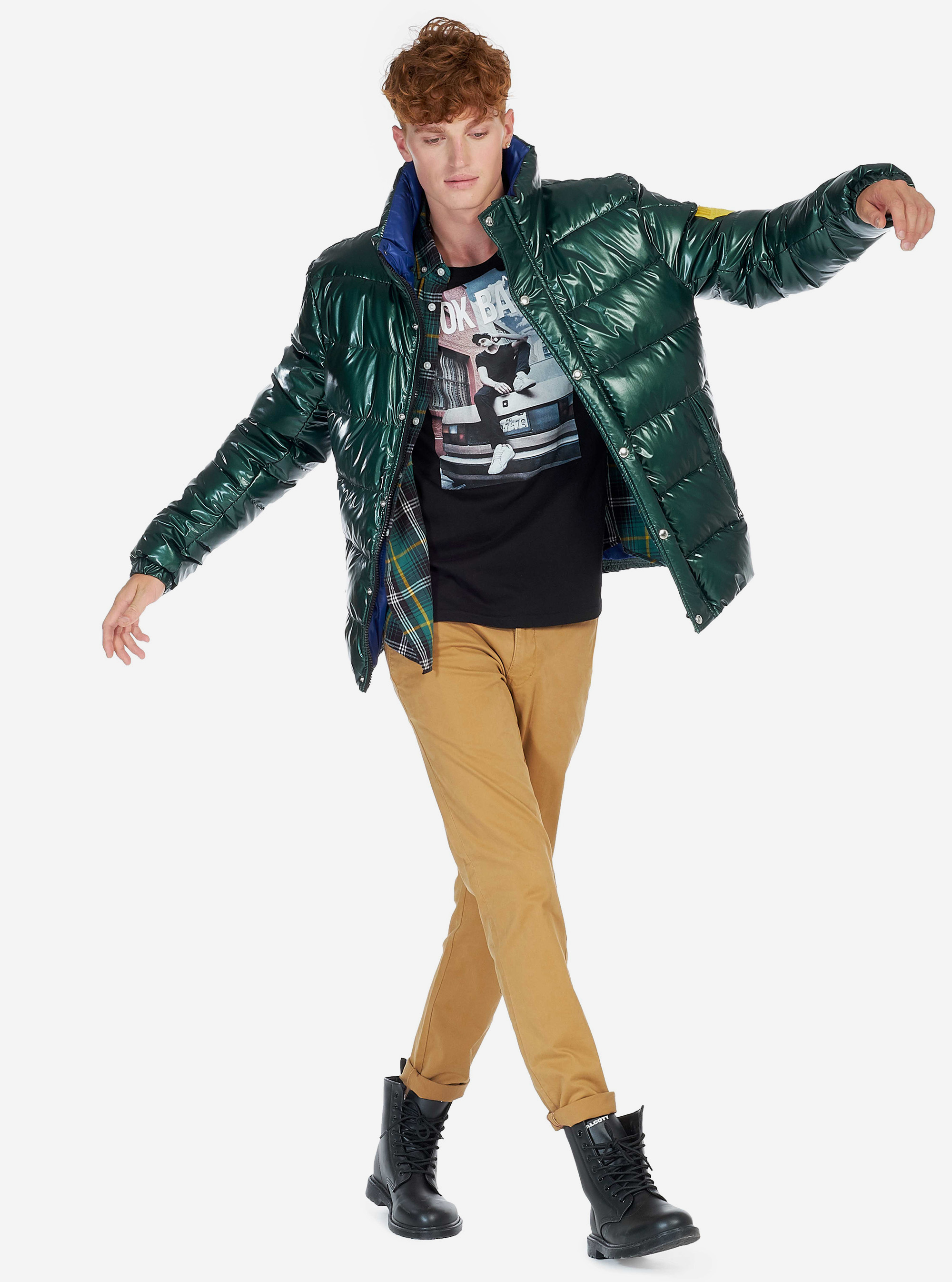 Camicia a quadri, VERDE