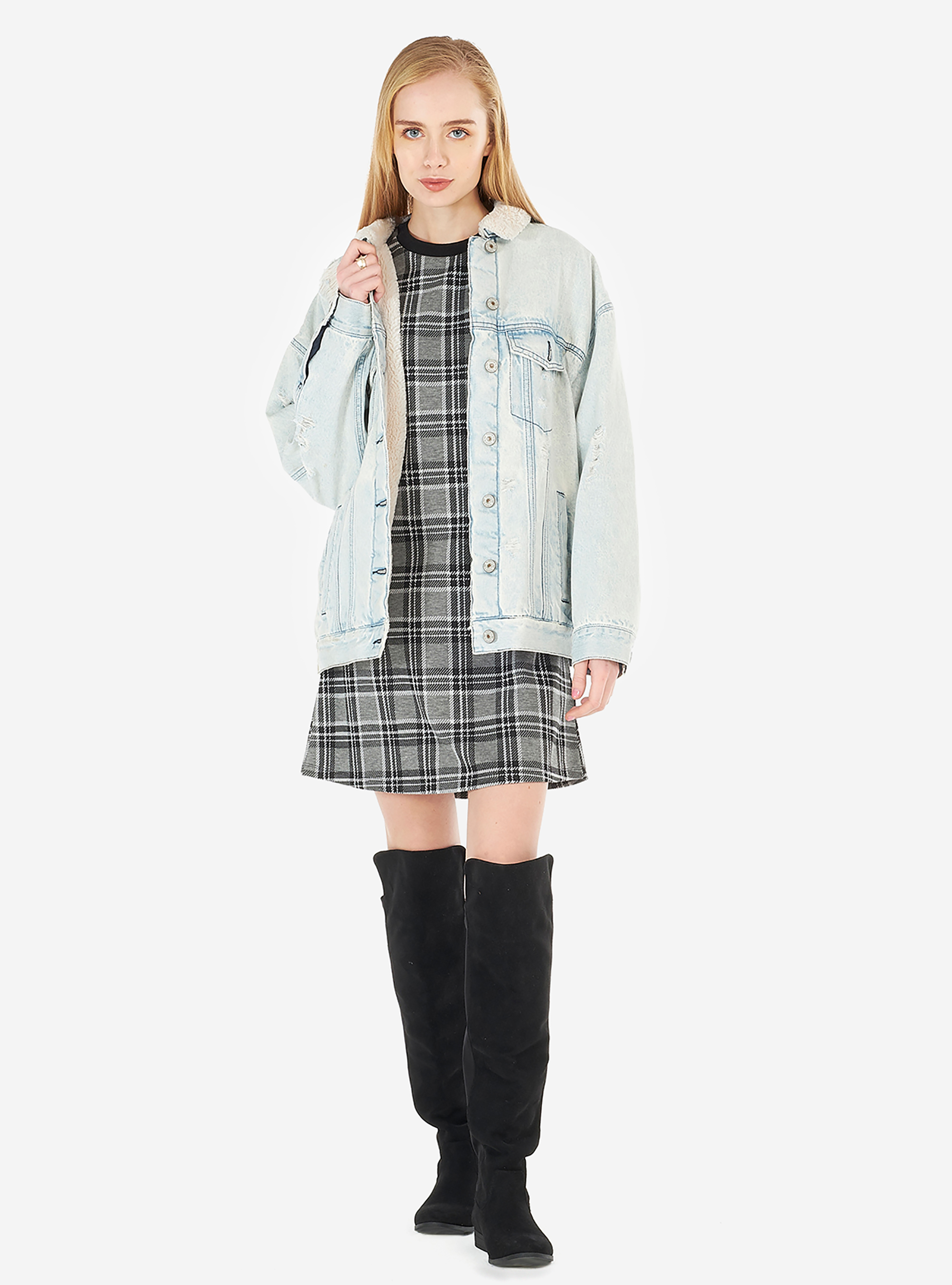 Vestito fantasia, CHECKS BLACK