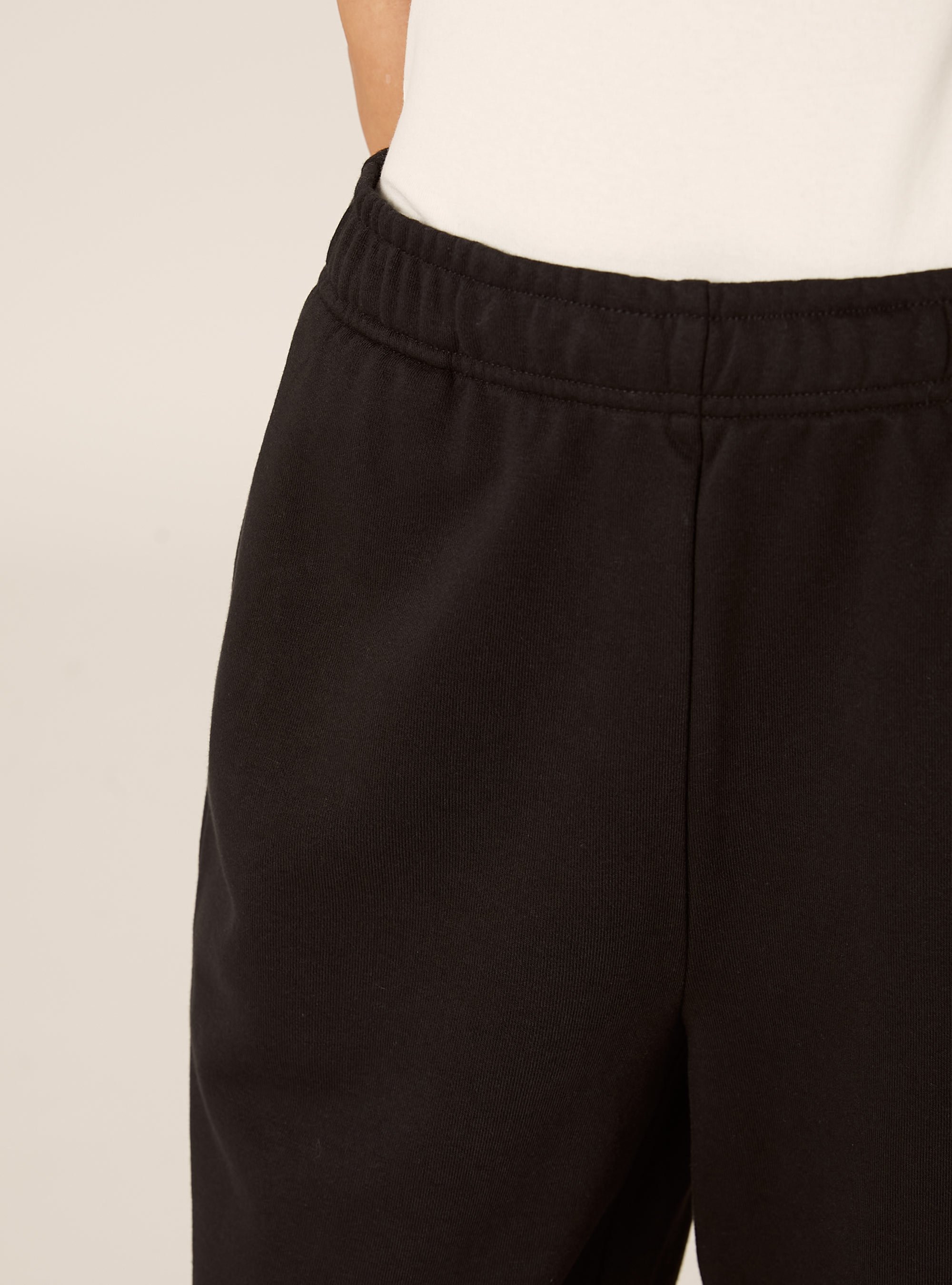 Pantaloni jogger gamba larga, BK1 BLACK