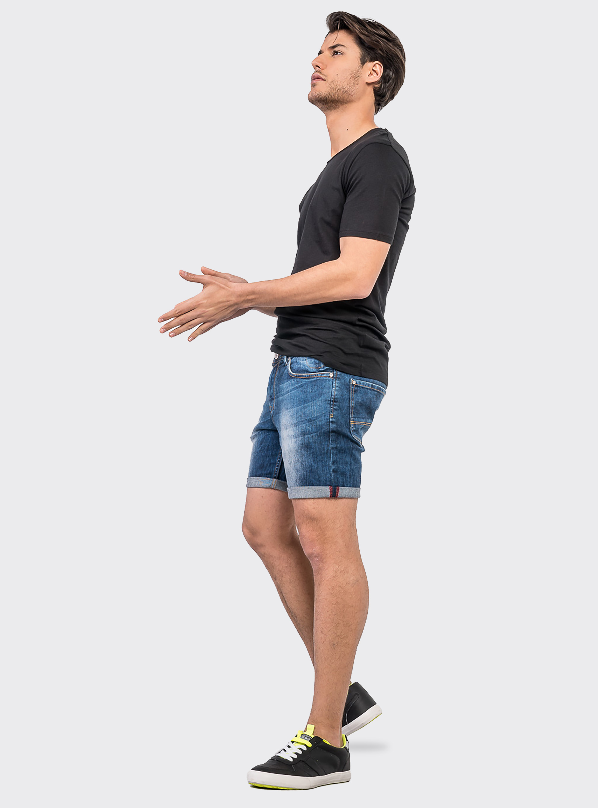 Bermuda skinny, BLUE NAVY