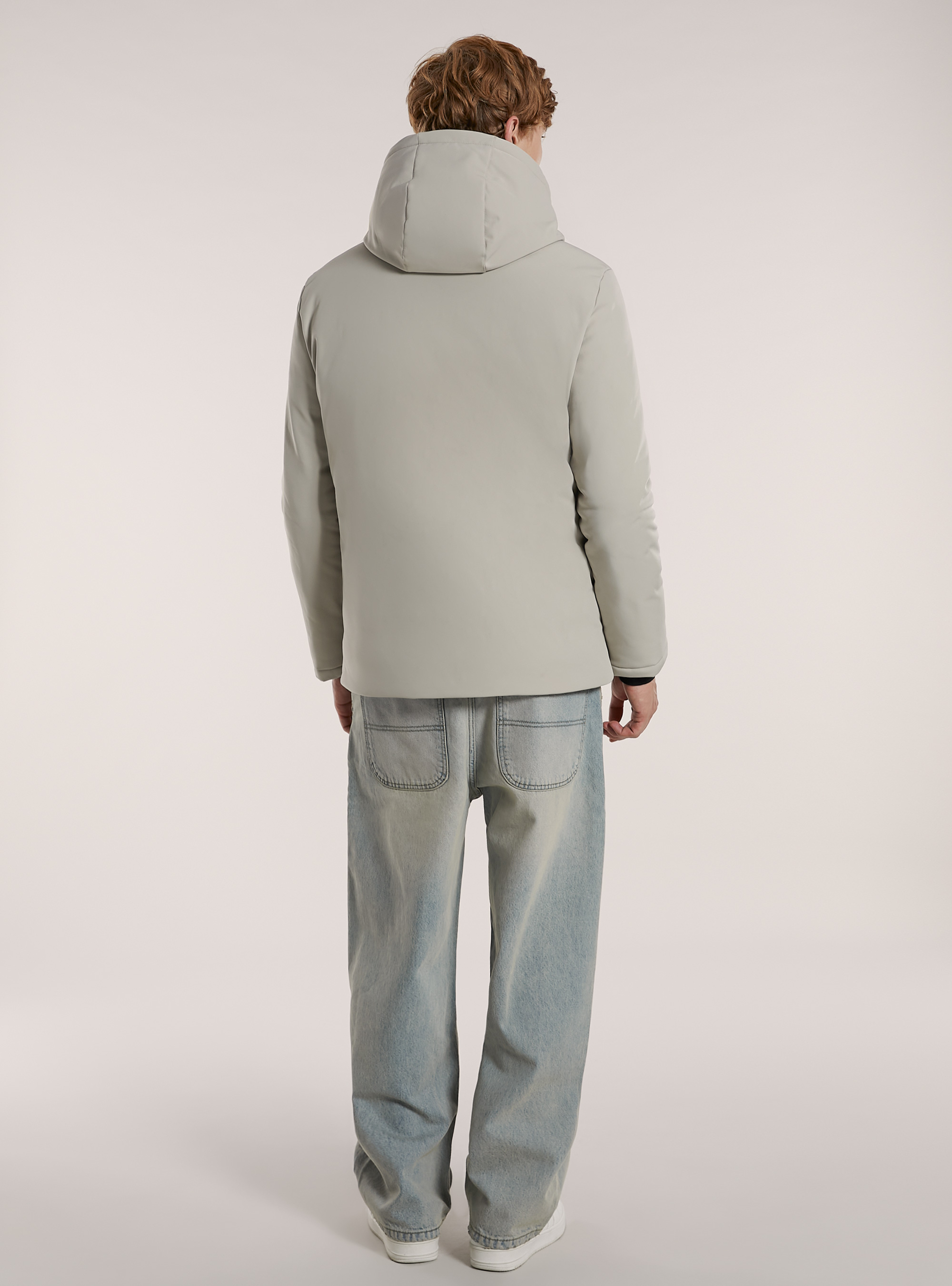 Giubbotto in tessuto tecnico con imbottitura riciclata, CR3 CREAM LIGHT