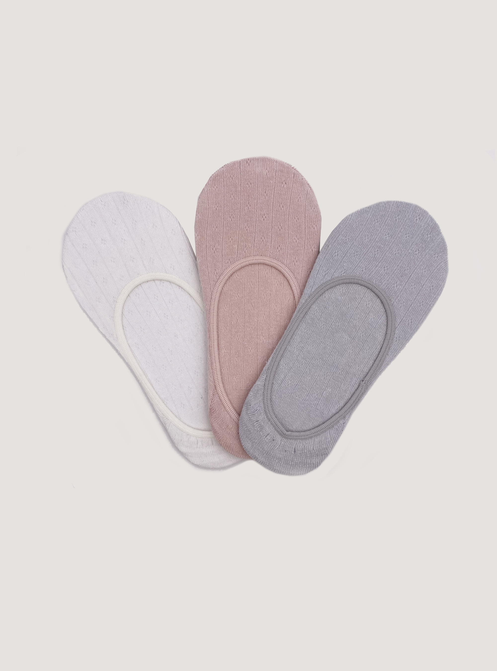 Set of 3 pairs of ghost socks, FLOWERS