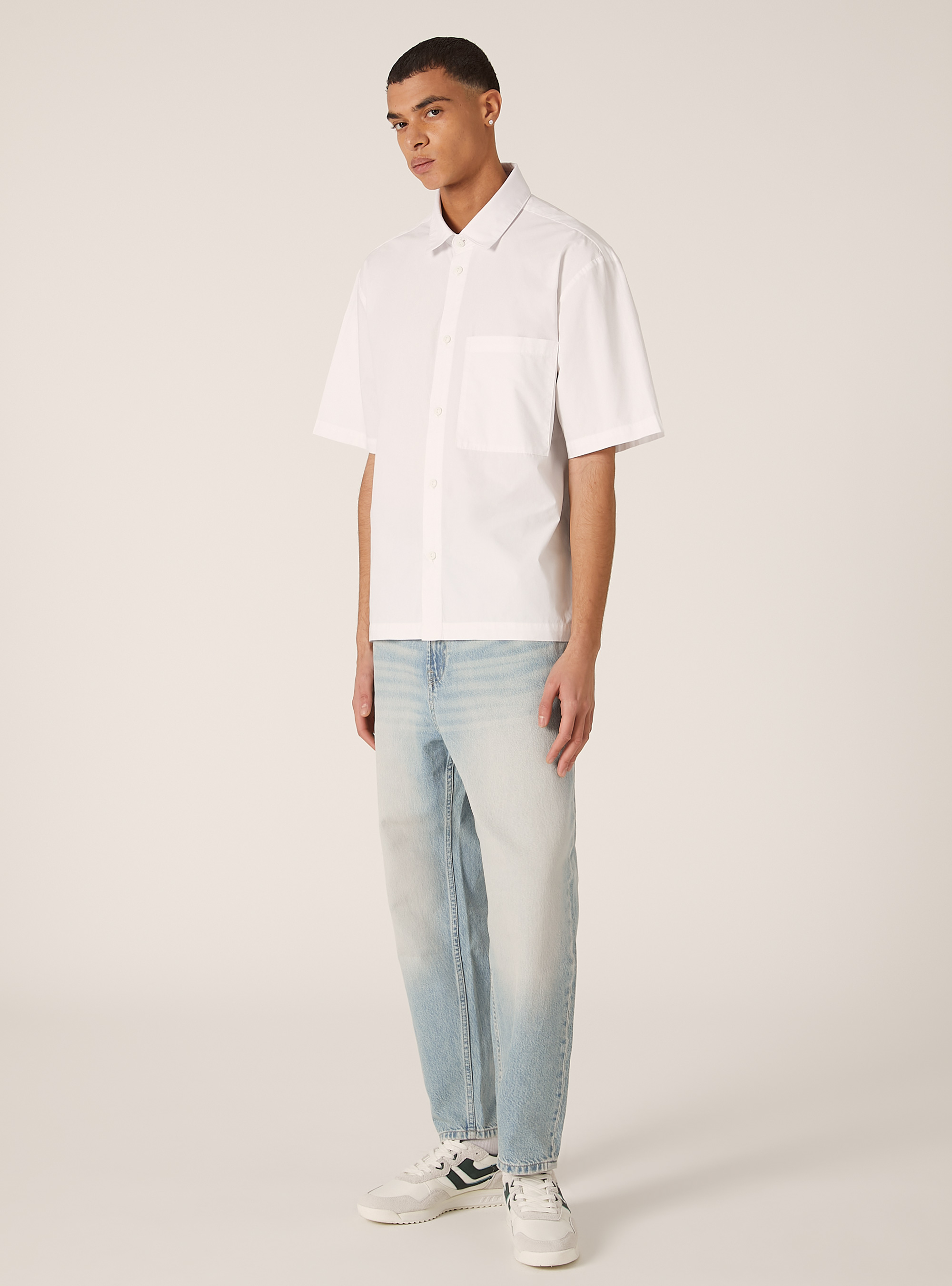 Chemise à manches courtes, coupe étroite, WH1 OFF WHITE