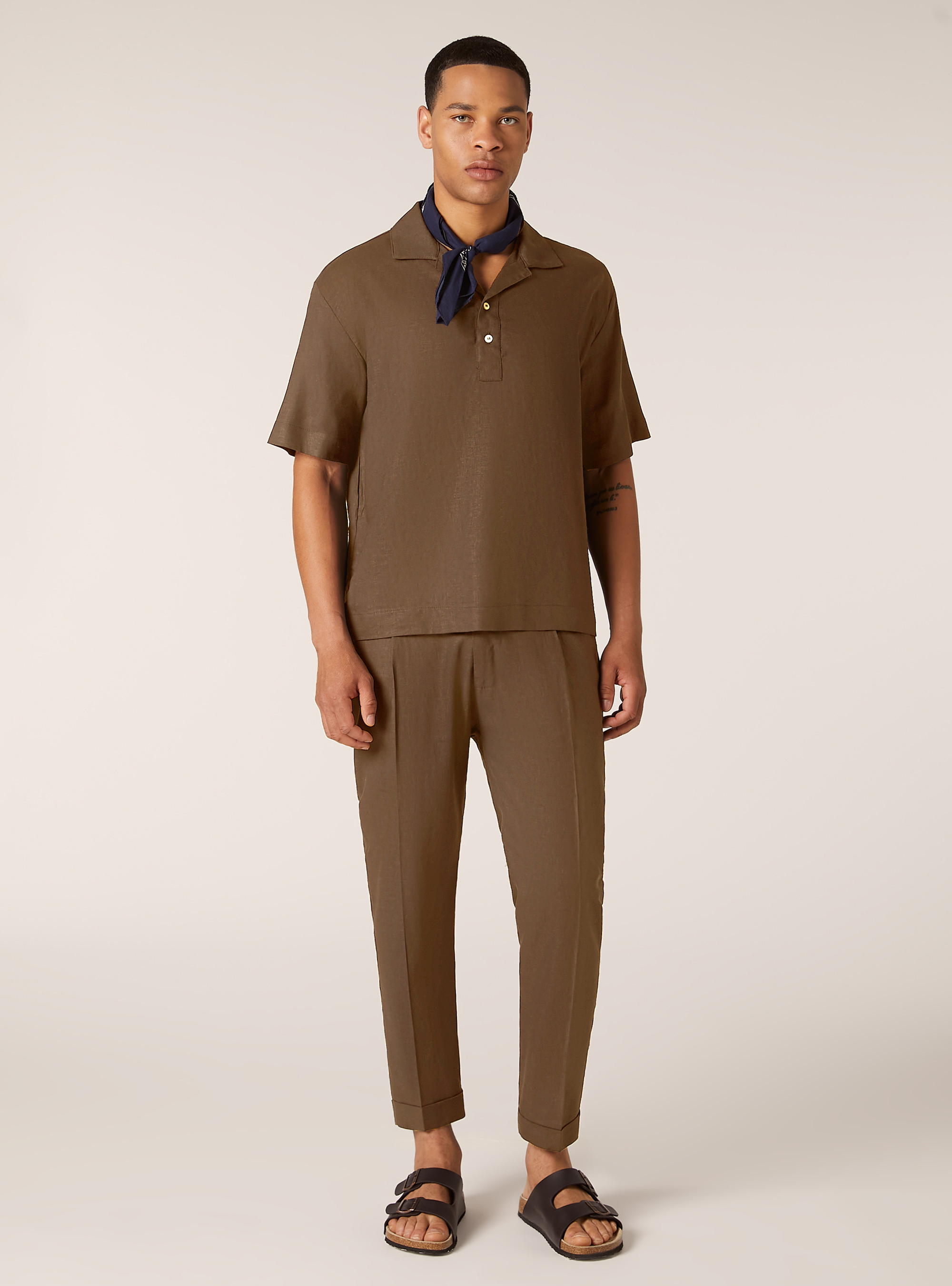 Pantaloni in misto lino con pinces | Alcott | Pantaloni Uomo Pantaloni in misto lino con pinces | Alcott | Pantaloni Uomo