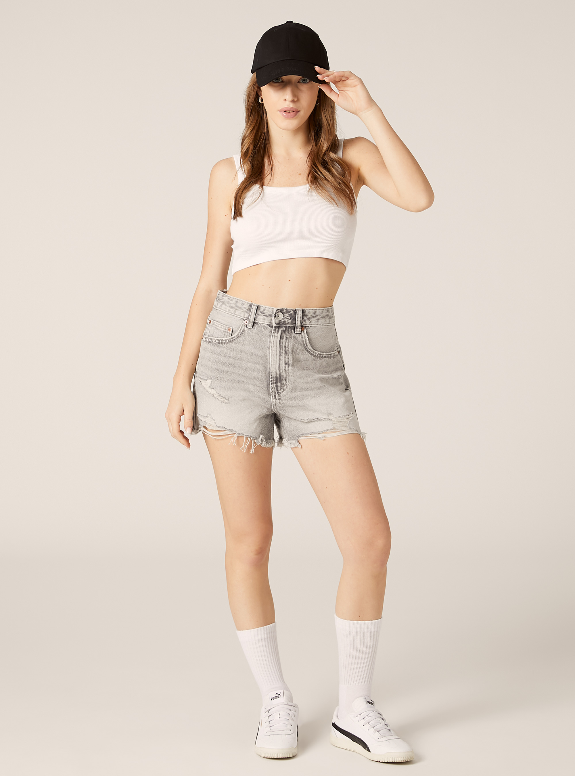 【大学生fuji着用】Sooty I denim shorts Denim Cargo Shorts with D-Ring Detail, Pack of 12 from YMI