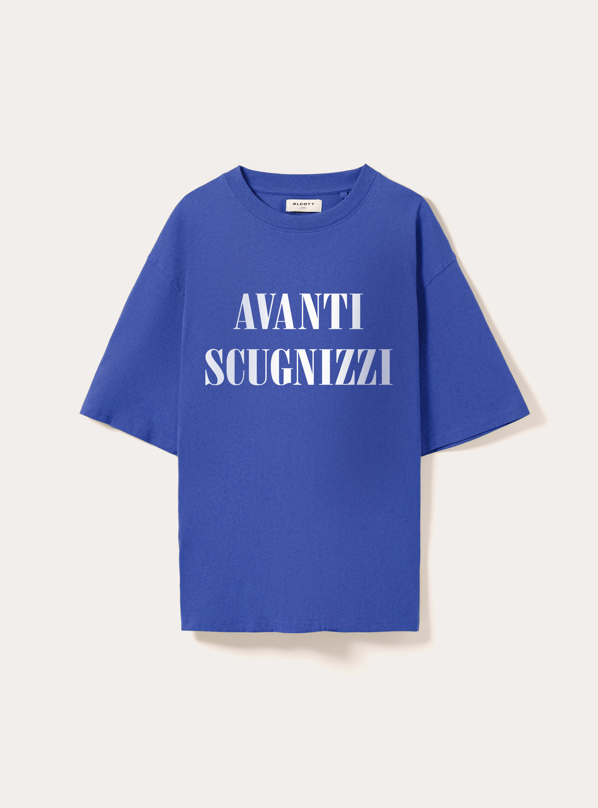 Maglietta boxy fit con stampa, RY2 ROYALE MEDIUM