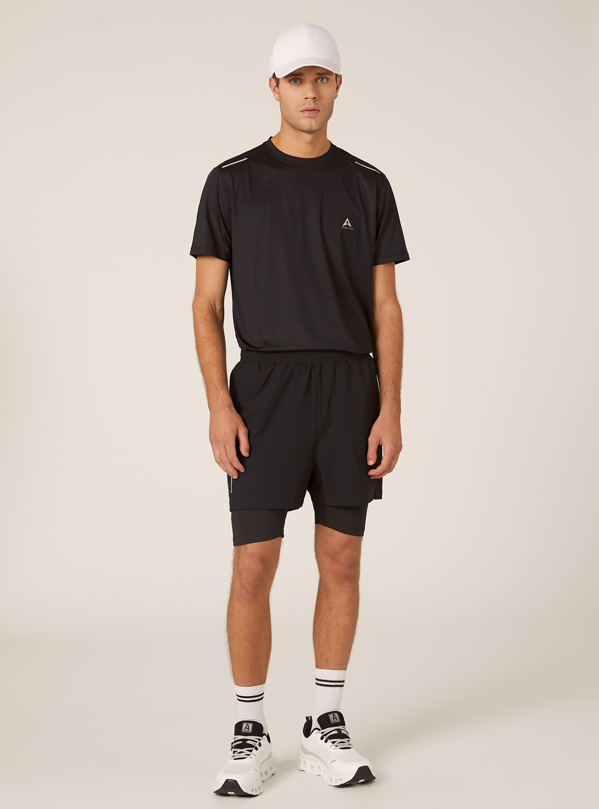 Bermuda con culotte Athletic capsule, BK1 BLACK