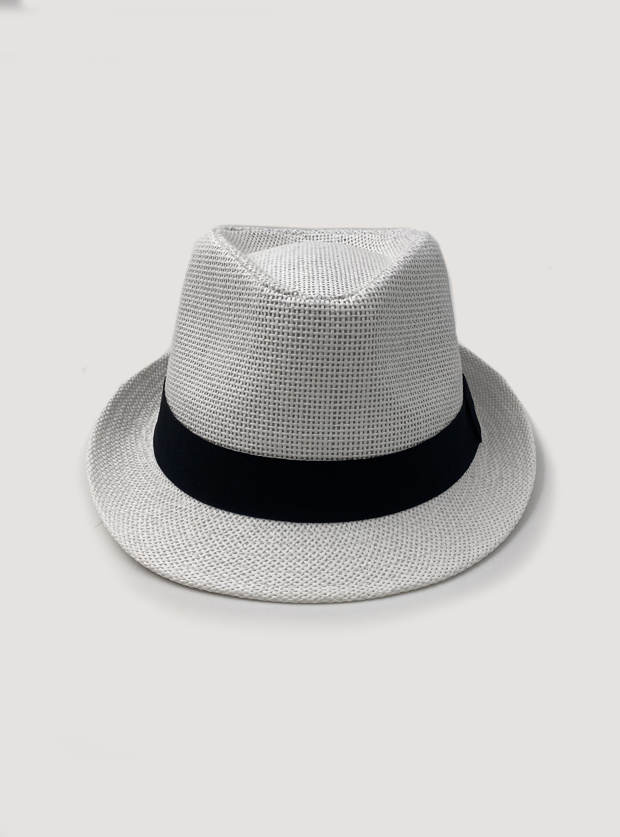 Raffia-effect hat, WHITE