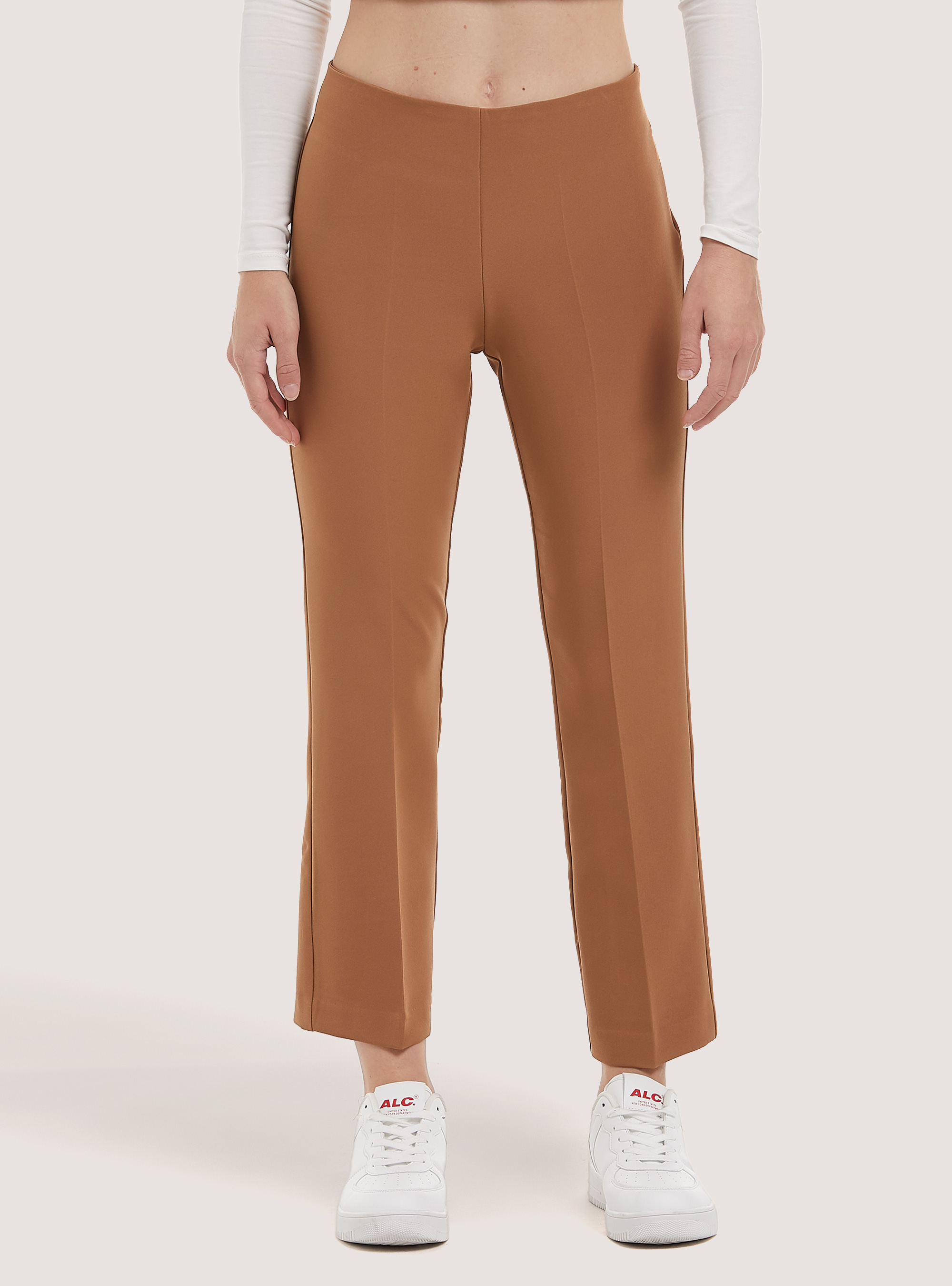 Pantaloni cropped Made in Italy, BG2 BEIGE MEDIUM
