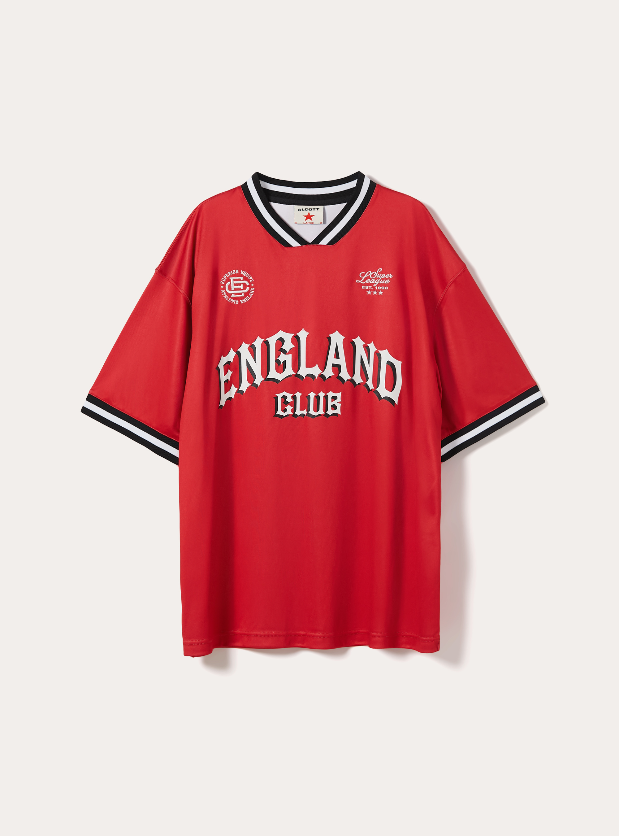 Maillot de Foot Blokecore en Tissu Technique L&eacute;ger, RD2 RED MEDIUM