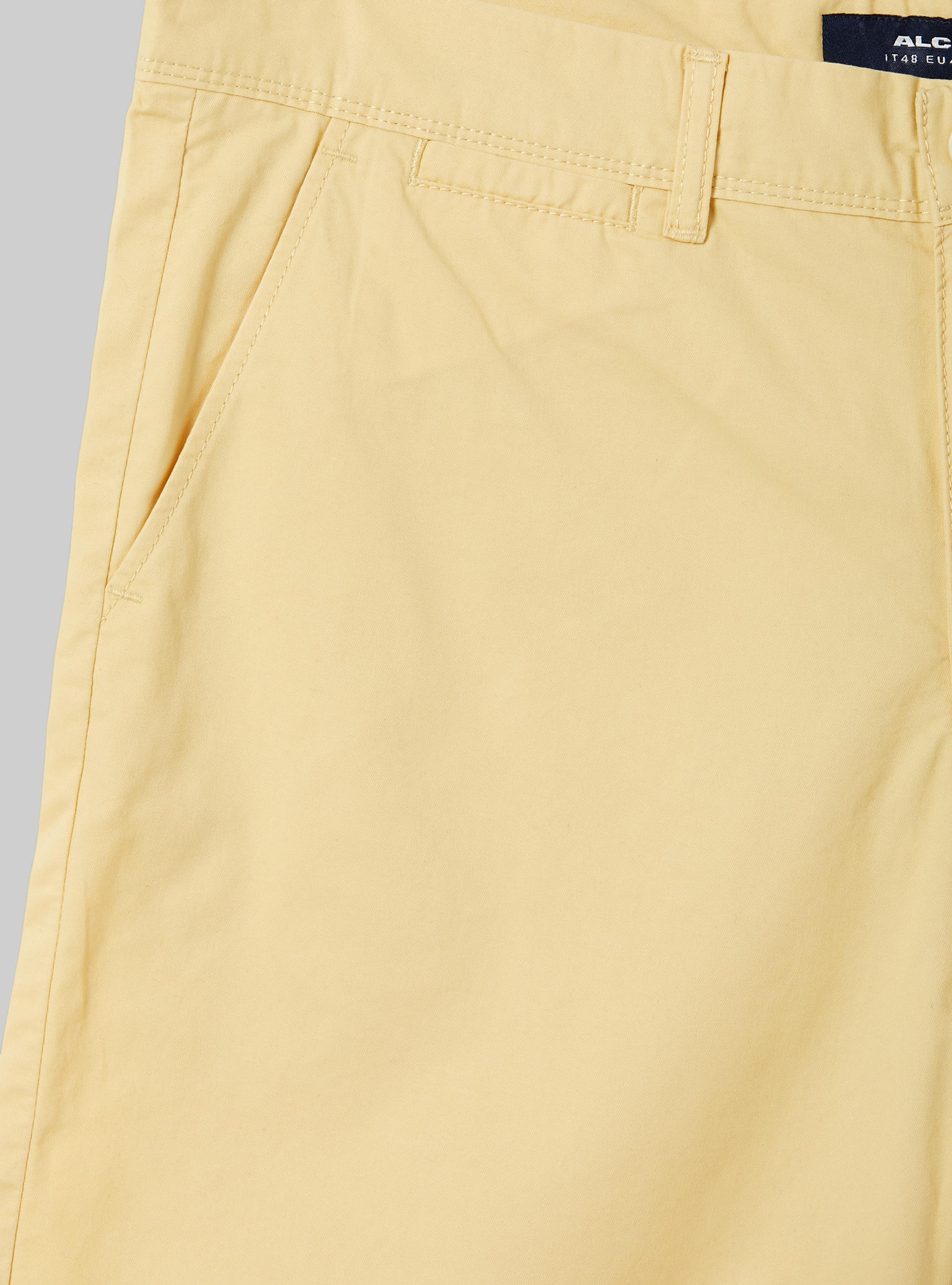 Plain twill Bermuda shorts, C0706 YELLOW