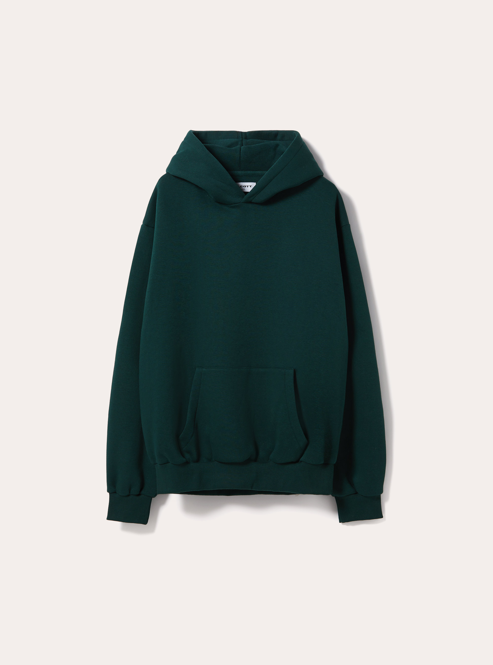 Felpa con cappuccio boxy fit, GN1 GREEN DARK