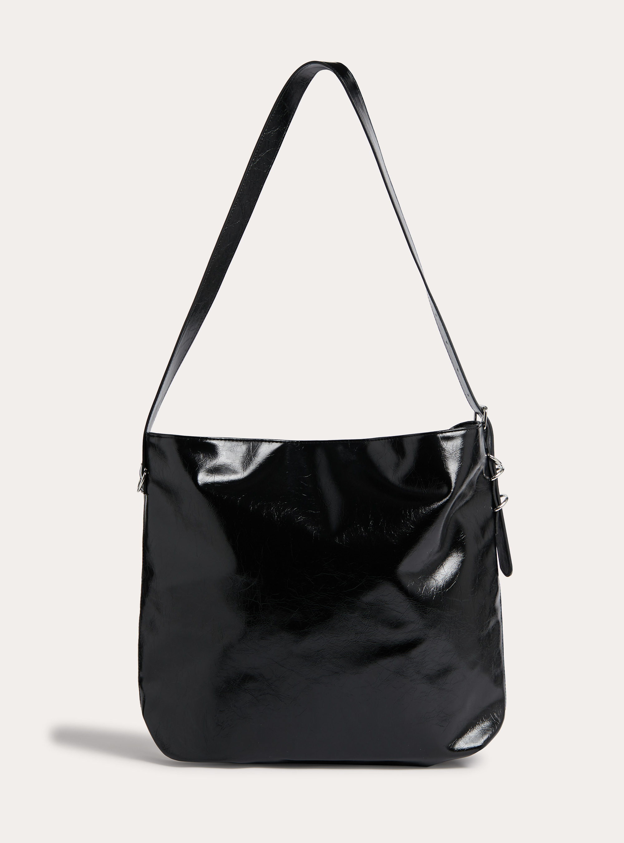 Bolso efecto piel, BK1 BLACK