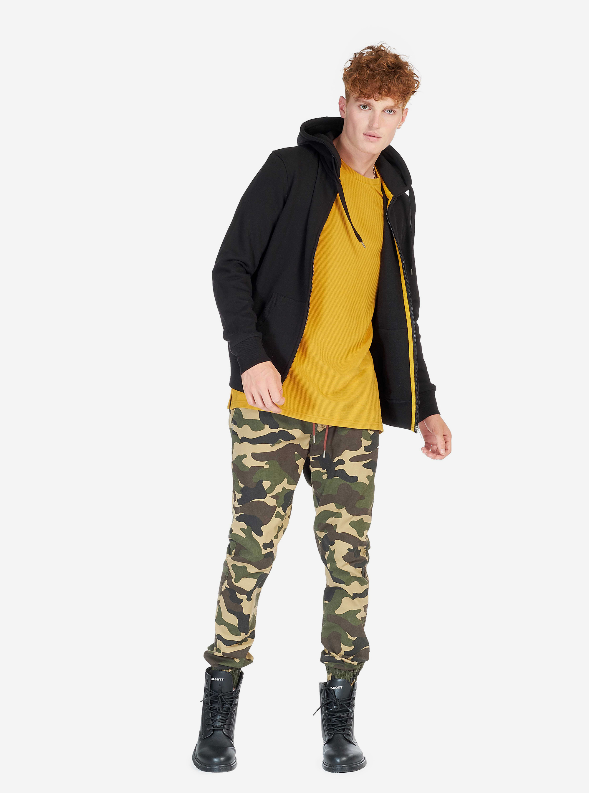 Cardigan basique en sweat, C101 BLACK