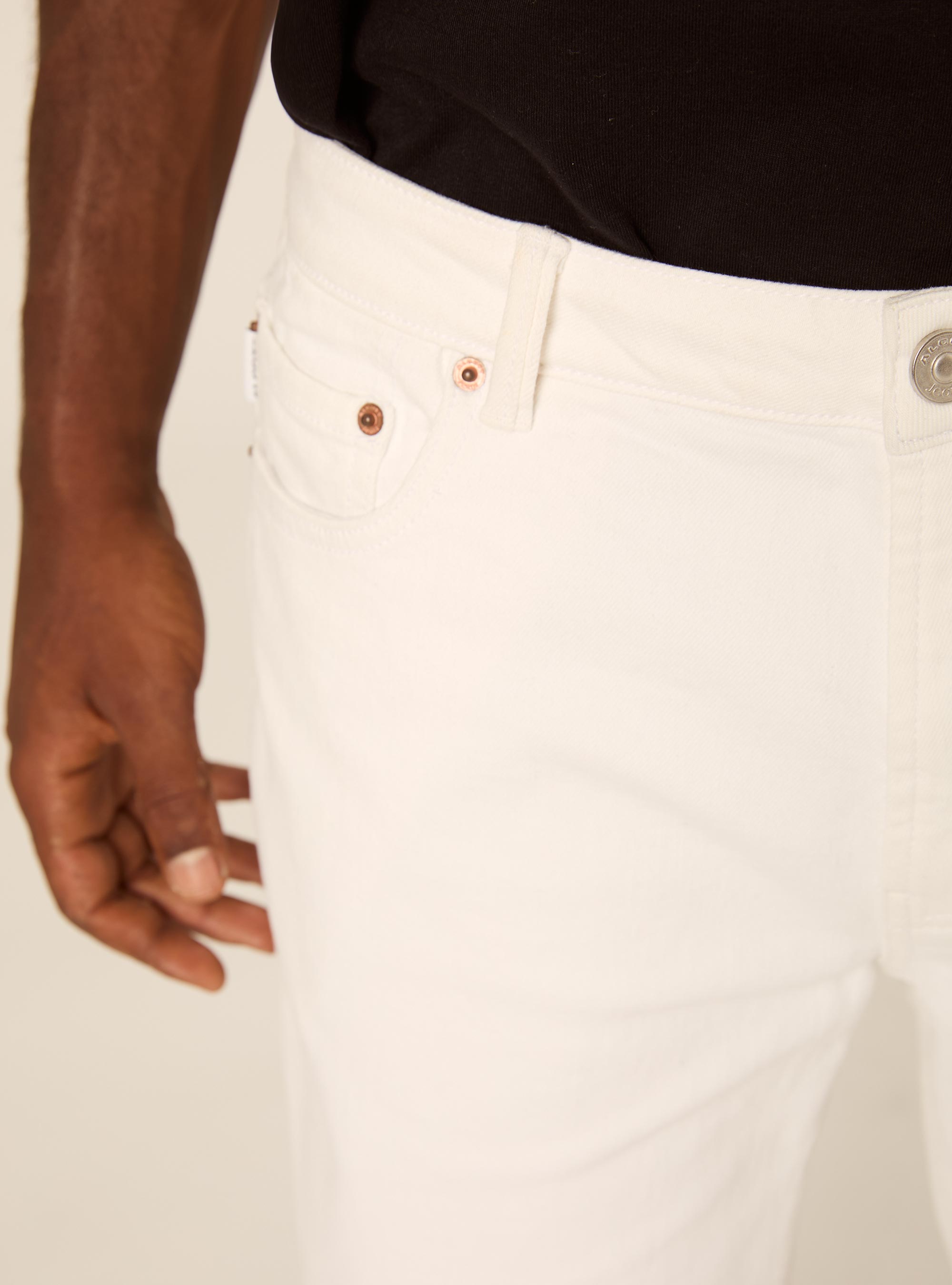 Jeans bermuda slim, WH2 WHITE
