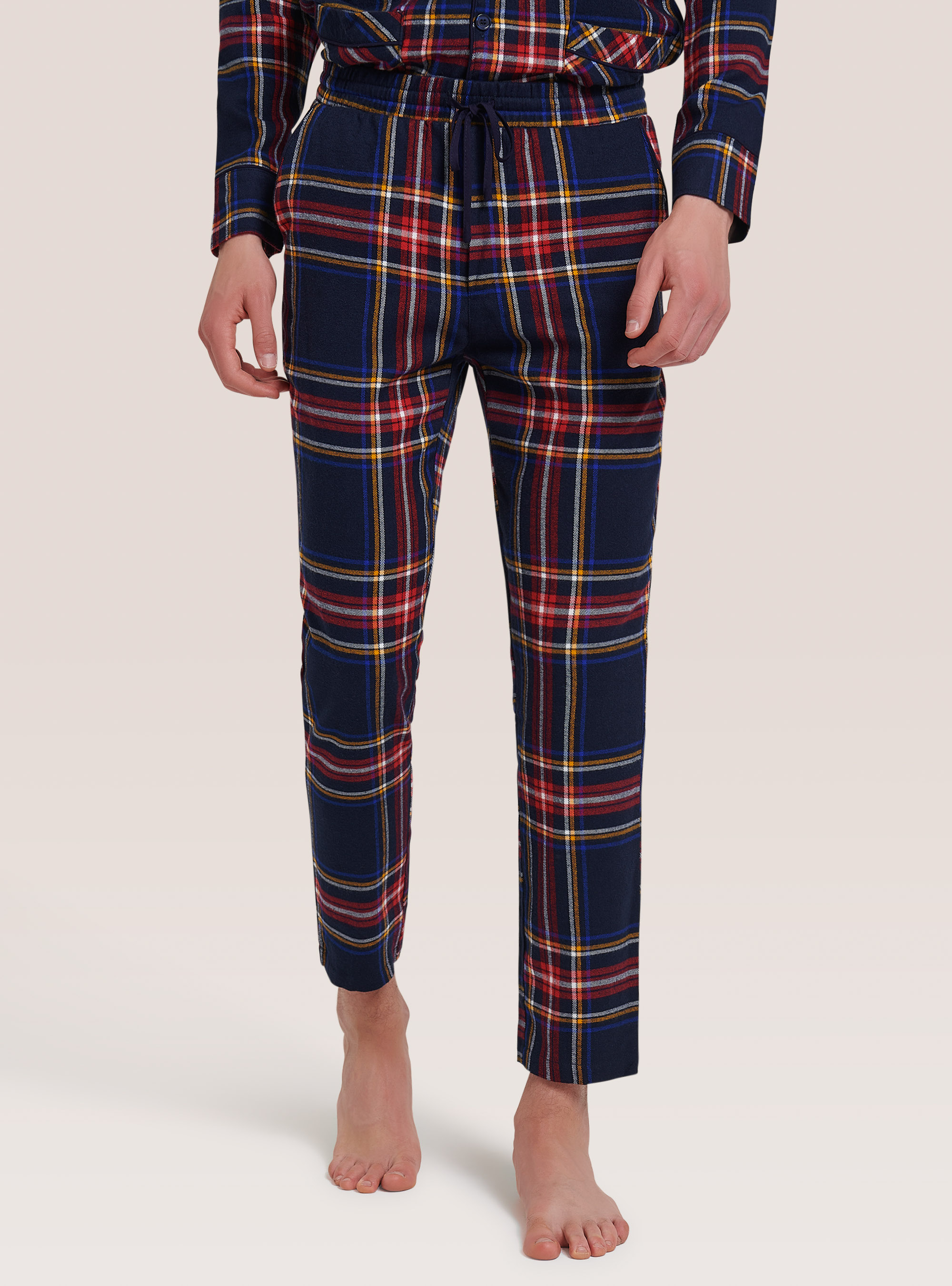 Tartan pyjama set, BLUE NAVY